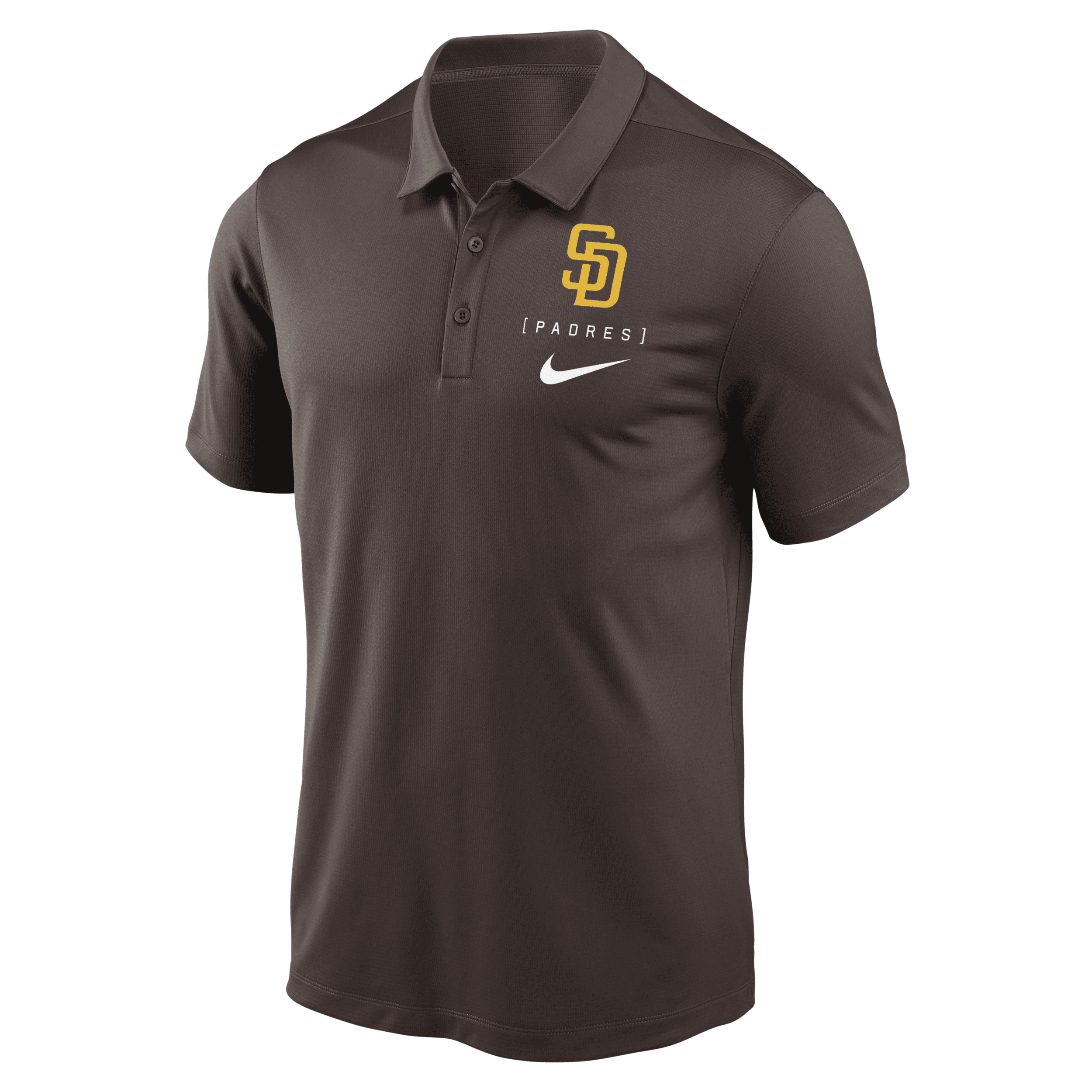 Shop Nike San Diego Padres Franchise Logo  Men's Dri-fit Mlb Polo In Brown