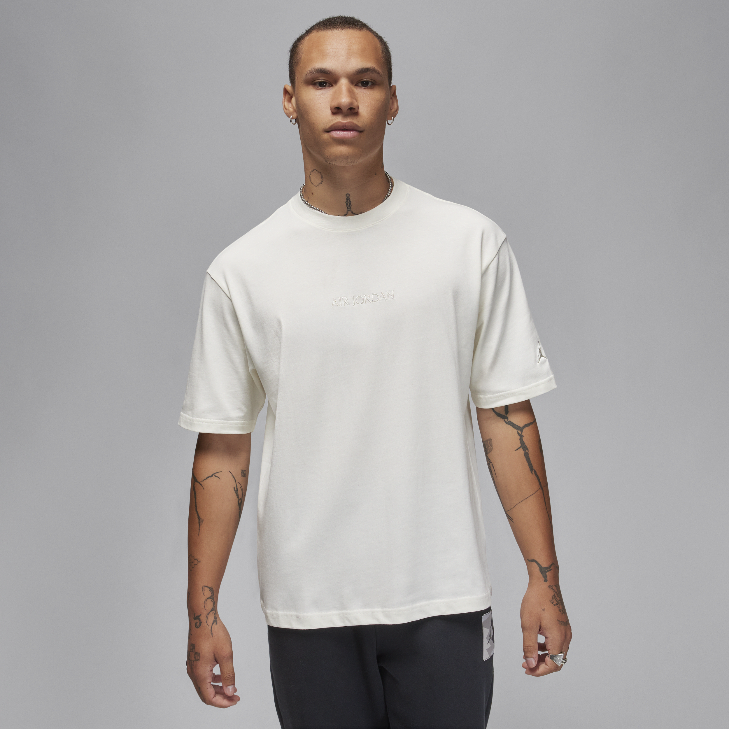 Jordan Men's Air  Wordmark T-shirt In White