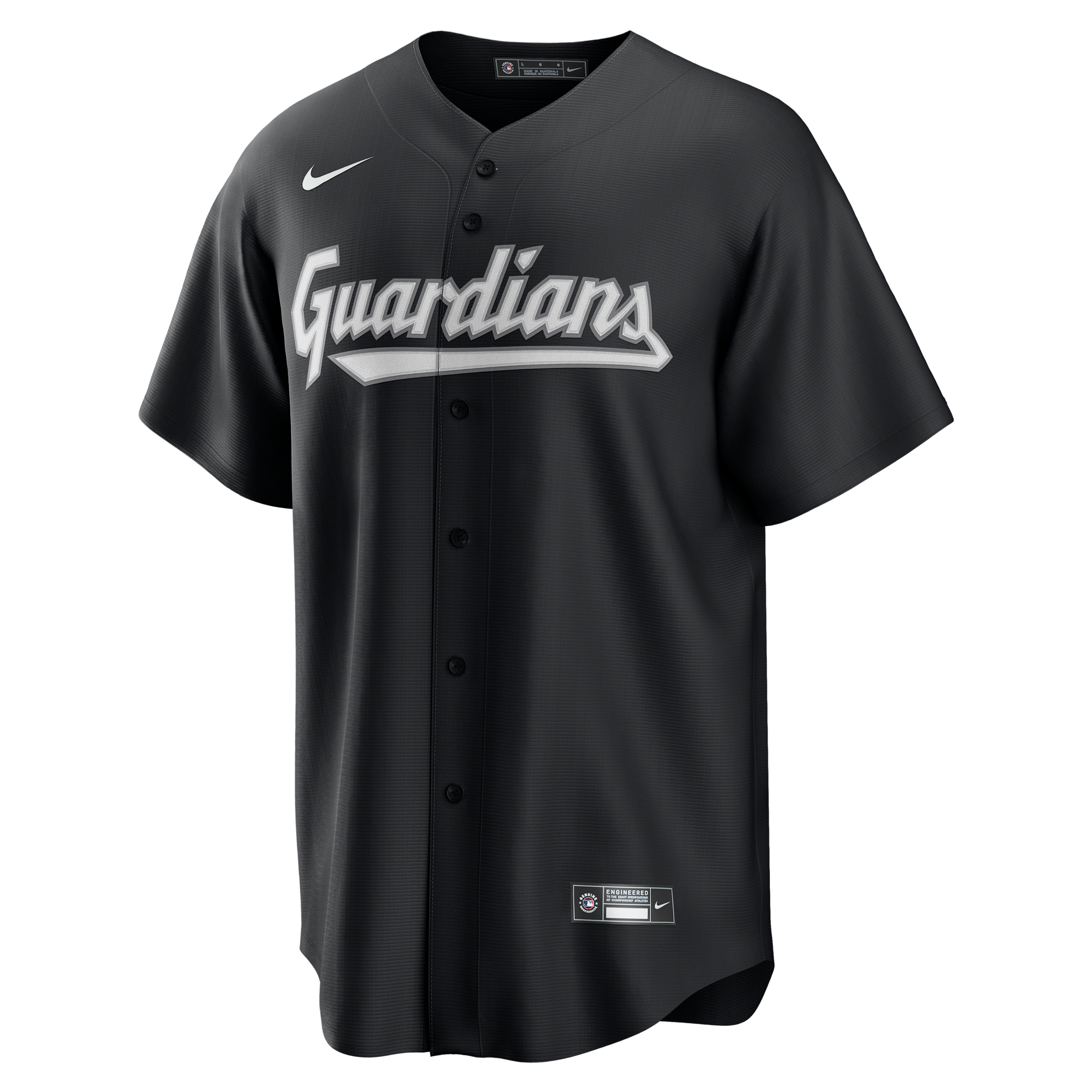 Cleveland Guardians Nike Men's MLB Replica Jersey in Black | T7700HDSGUA-1YU