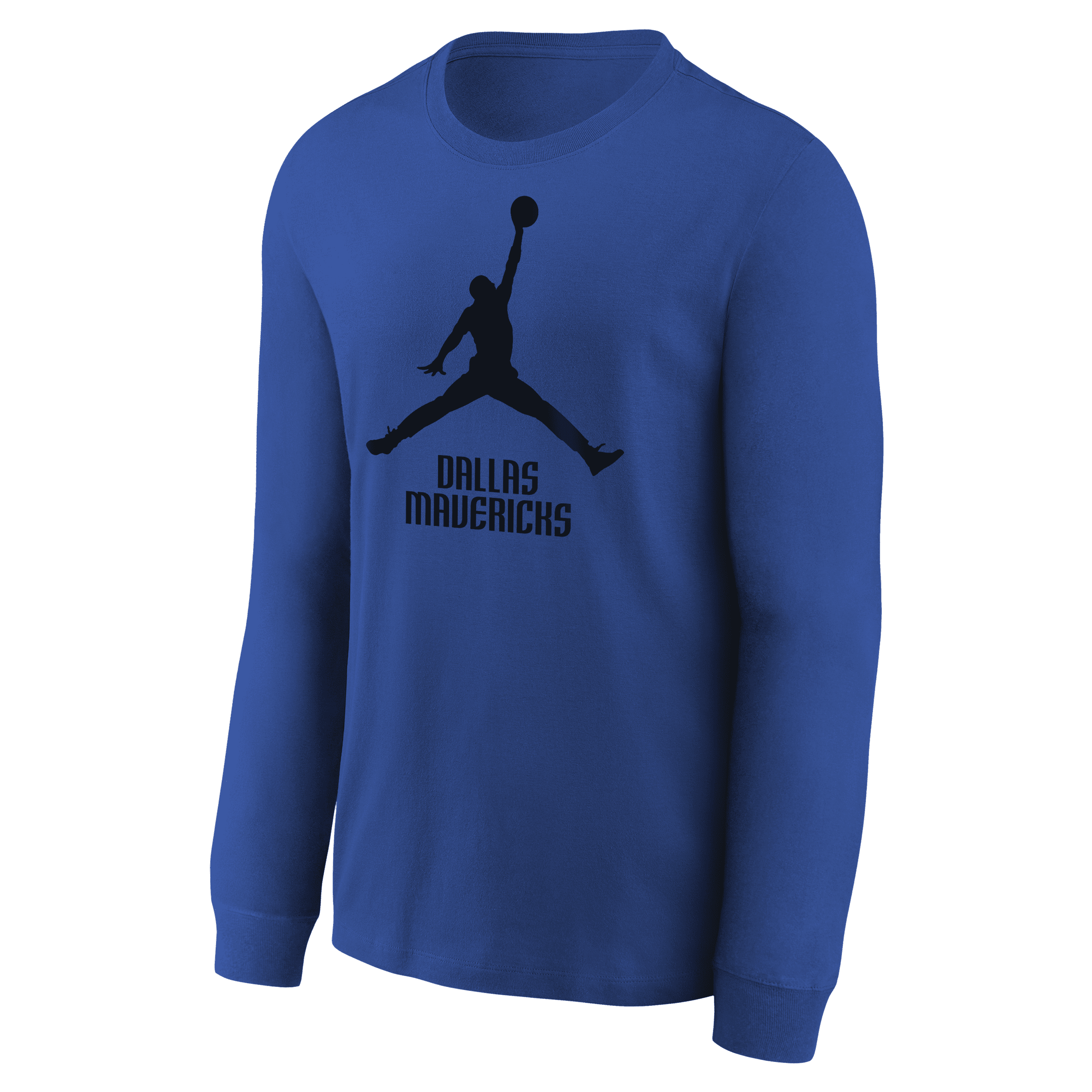 Nike Dallas Mavericks Essential Big Kids' Jordan Nba Long-sleeve T-shirt In Black