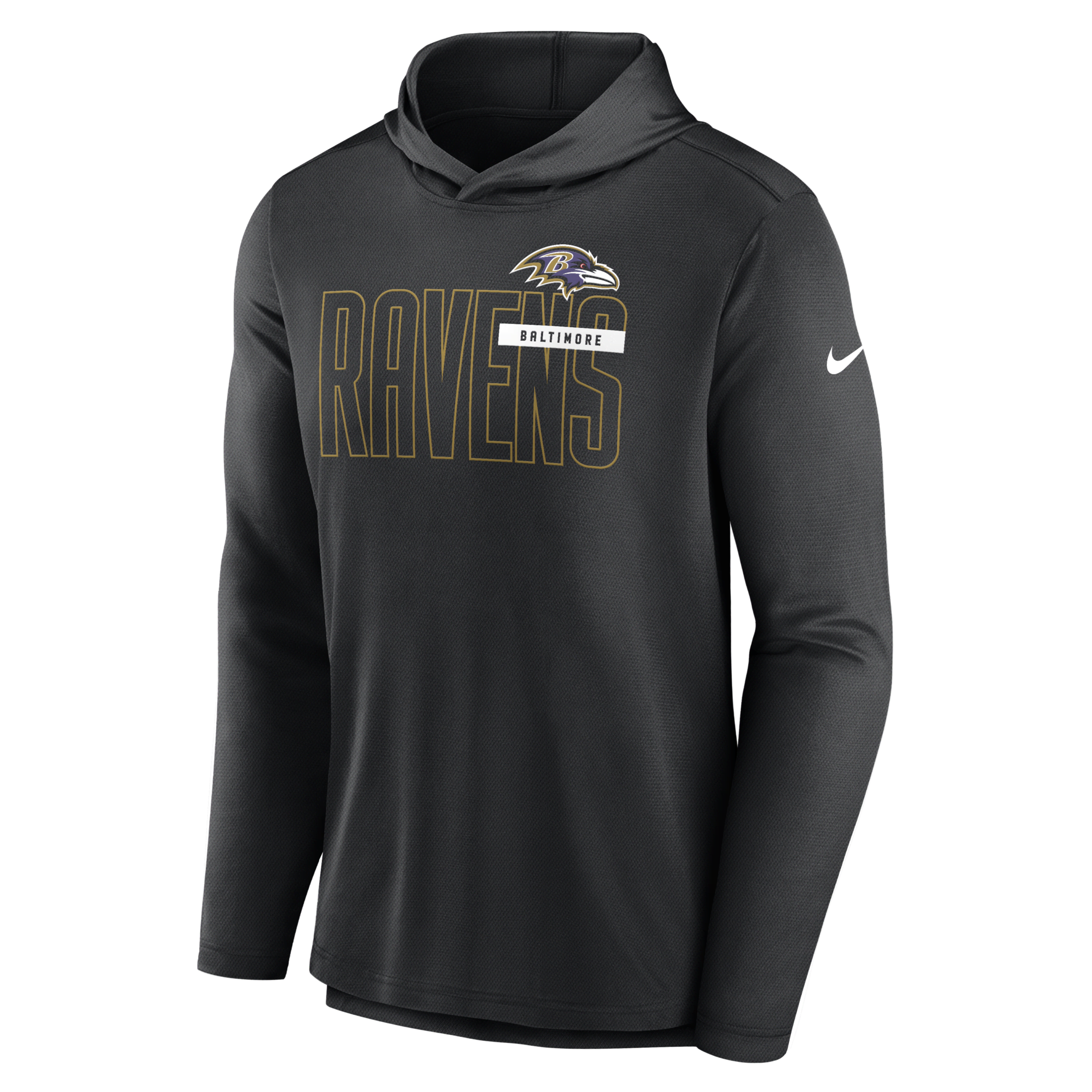 NIKE MEN'S DRI-FIT PERFORM (NFL BALTIMORE RAVENS) PULLOVER HOODIE,14184959
