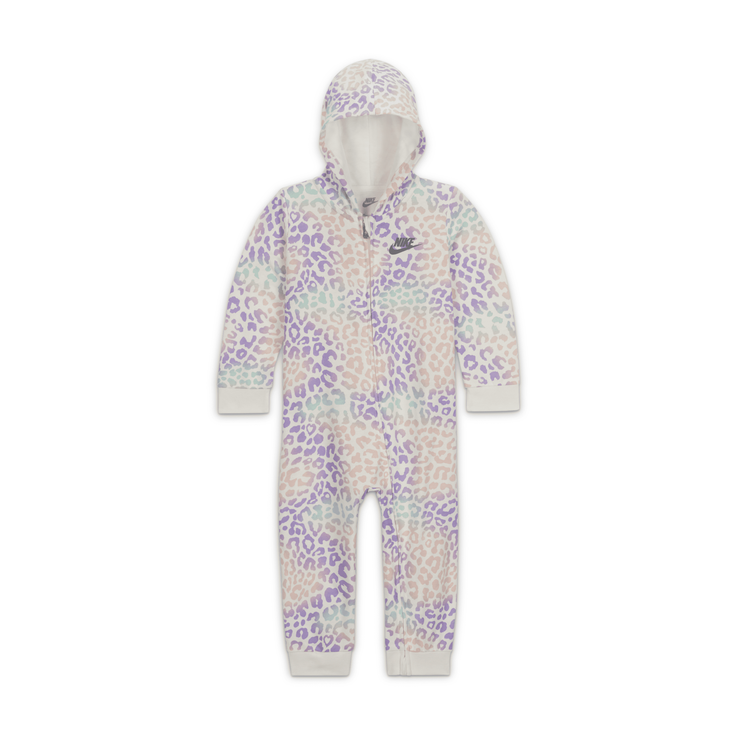 Nike Hooded Printed Coverall Baby (12-24m) Coverall In White
