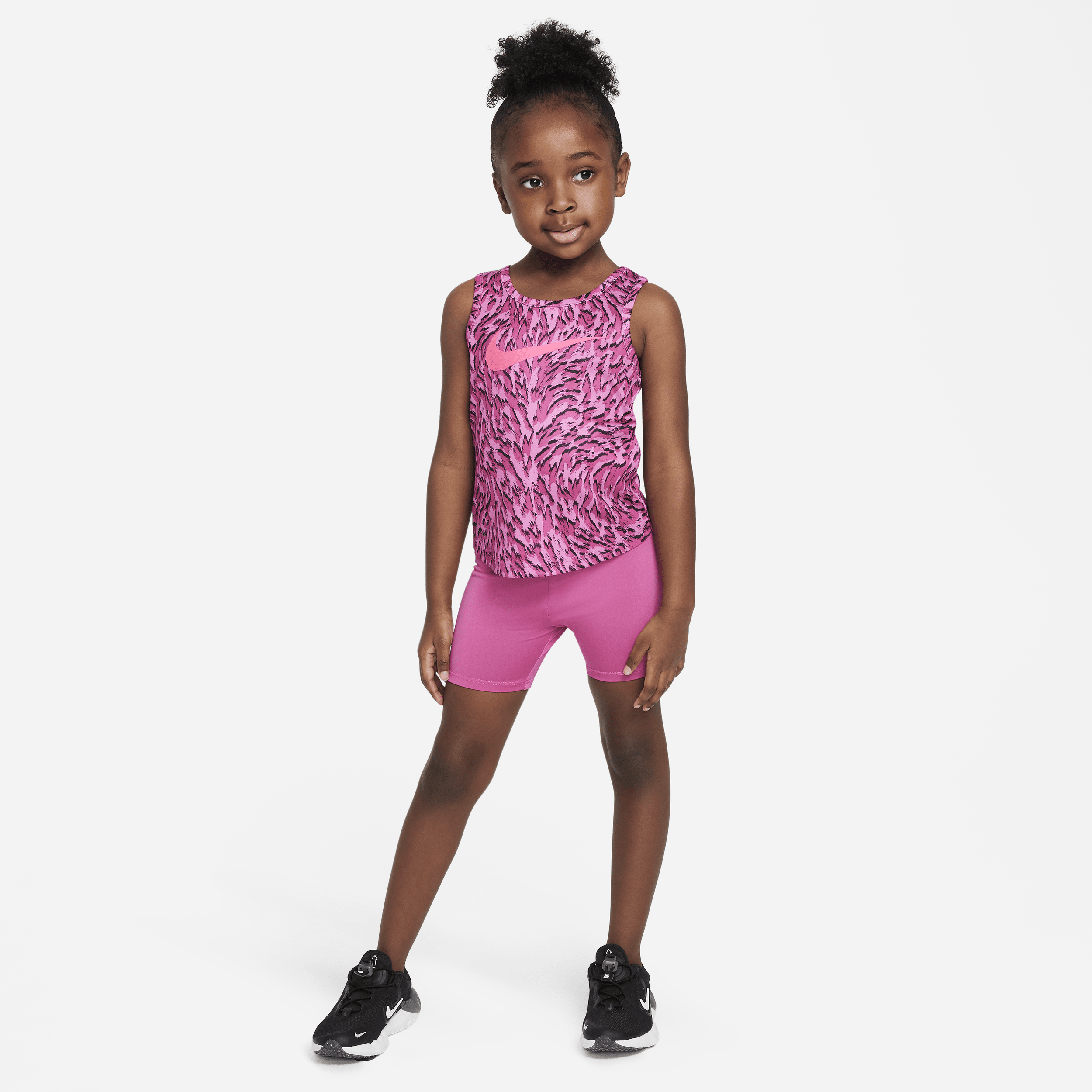 Nike Babies' Dri-fit Veneer Toddler Tank Top Set In Pink