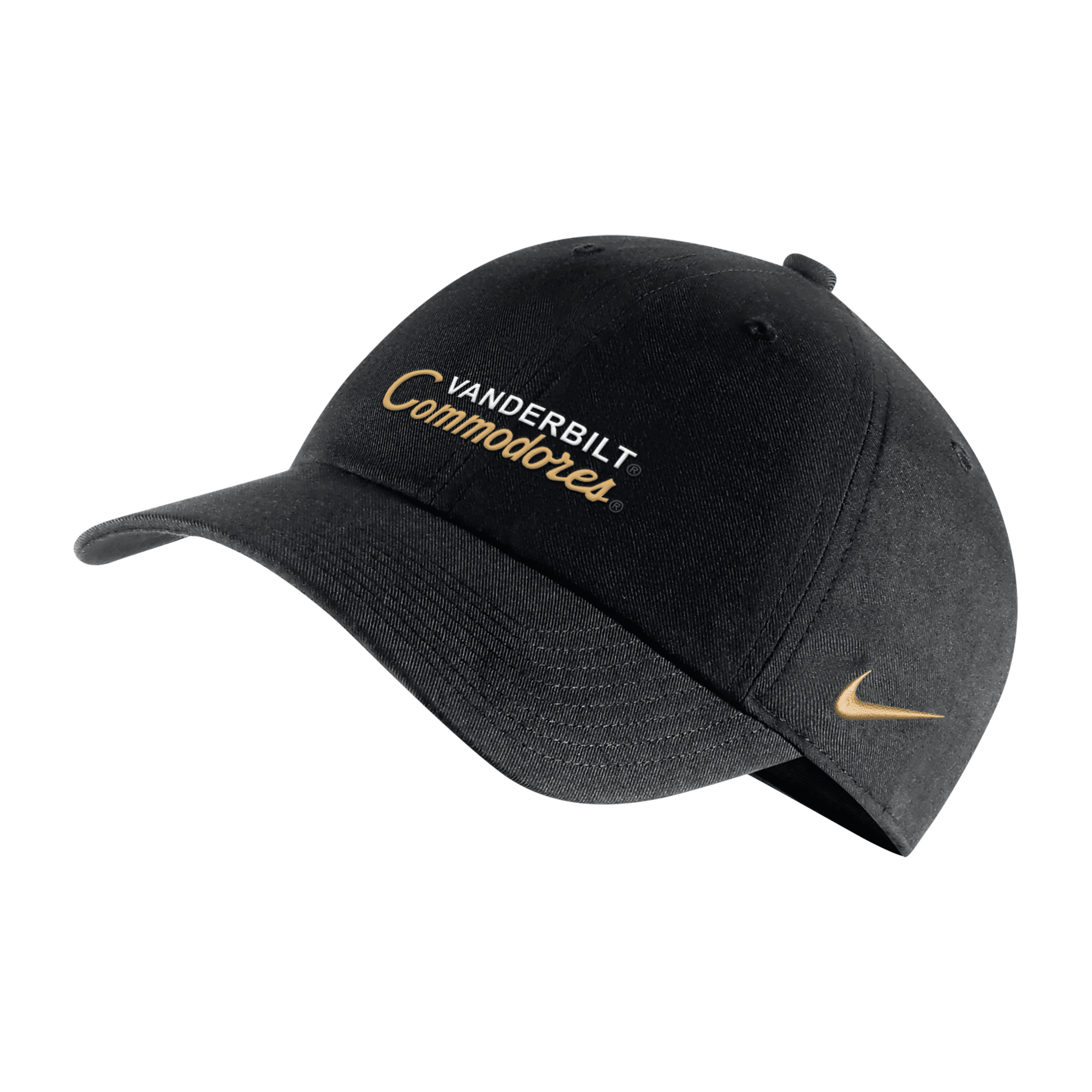 Nike Vanderbilt Campus 365  Unisex College Adjustable Hat In Black