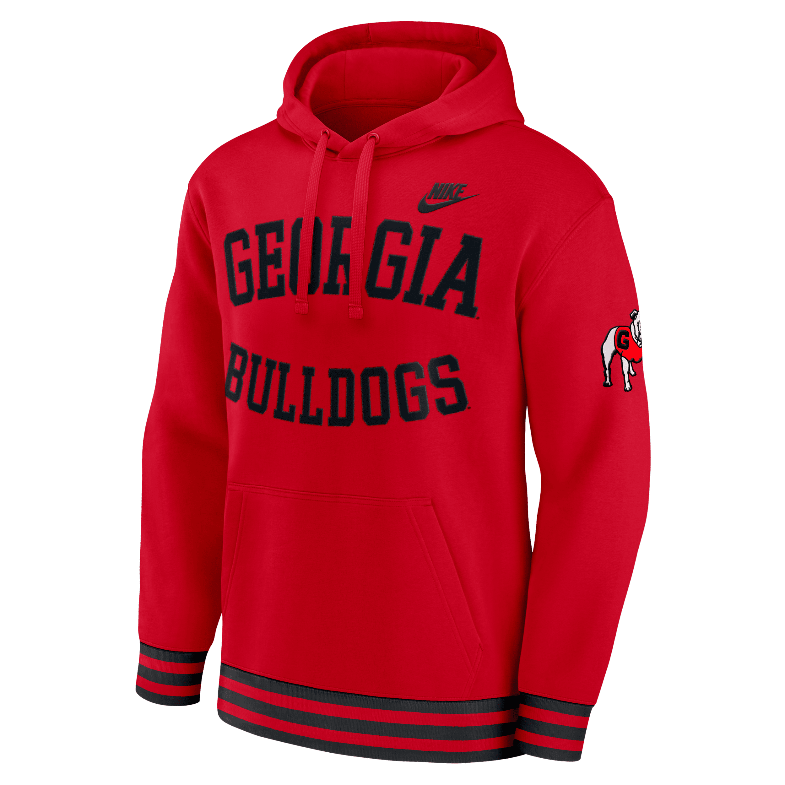 Nike Georgia Bulldogs Legacy Retro Men's Men's College Pullover Hoodie In Red