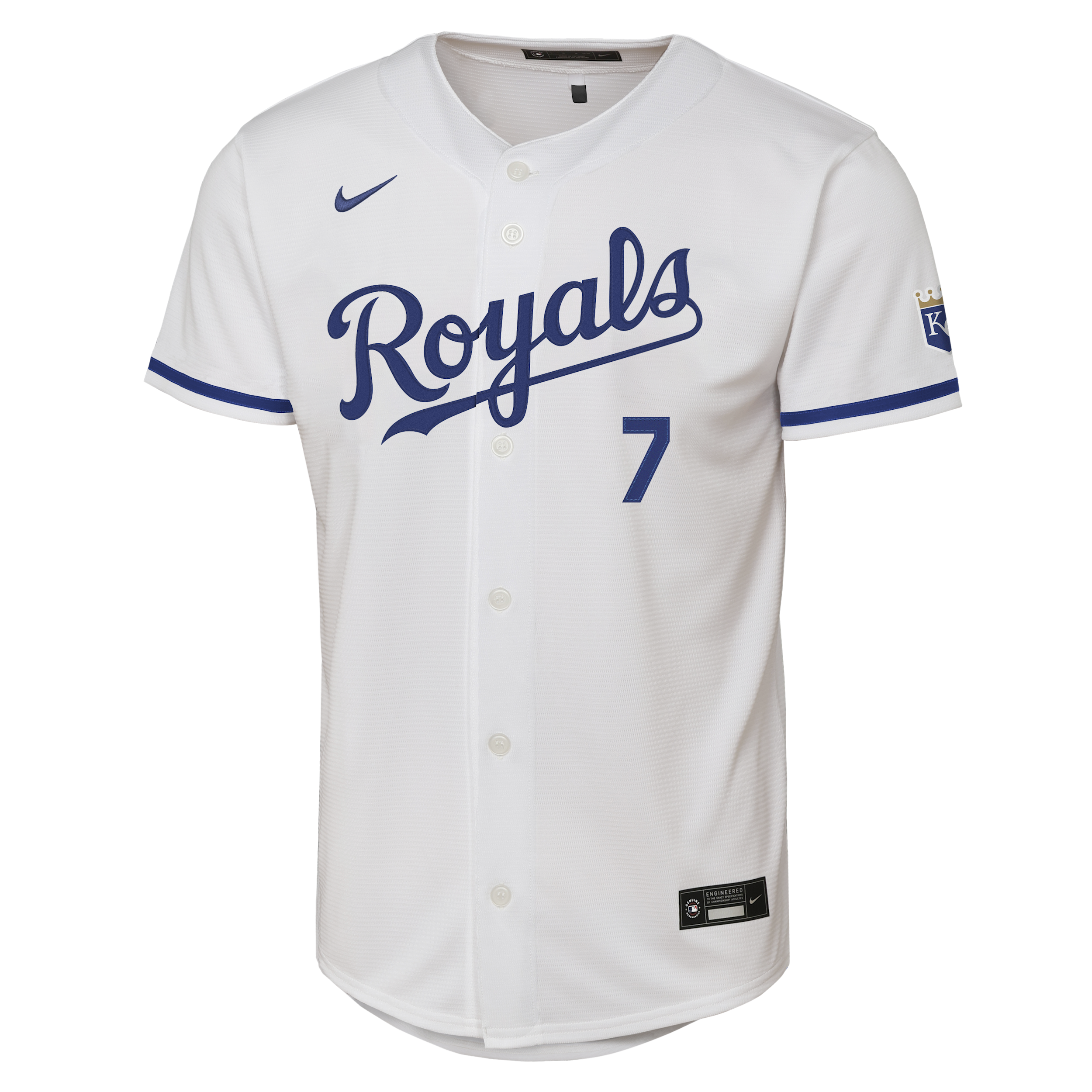 Bobby Witt Jr. Kansas City Royals Big Kid's Nike MLB Stadium Jersey in White | B7HHMP00KCRBW-NKU