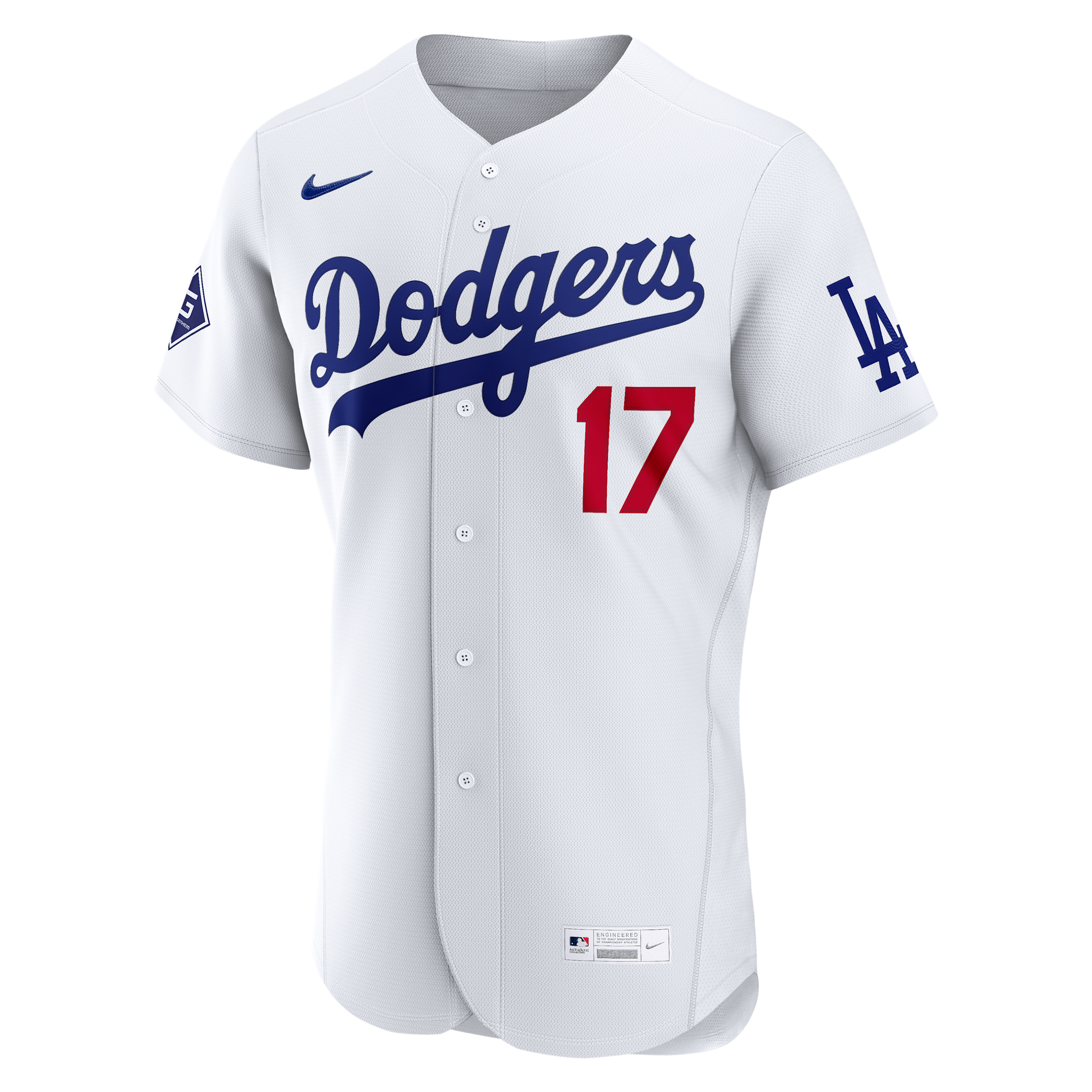 Shohei Ohtani Los Angeles Dodgers Nike Men's MLB Authentic Jersey in White | 8900LDHOLD9-G9L