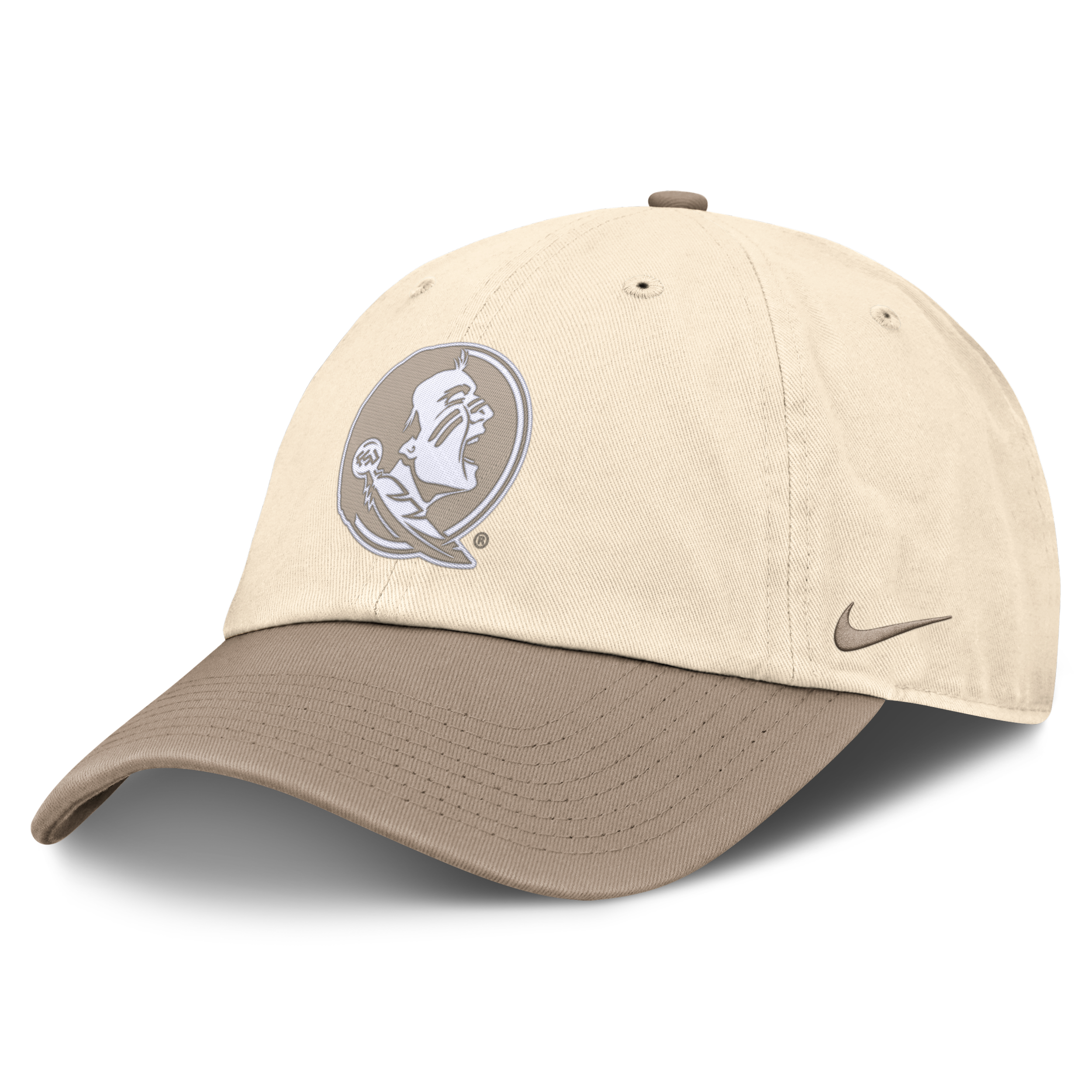 Florida State Natural Club Nike Men's College Adjustable Hat in Brown | NC010DTUFTN-M4T