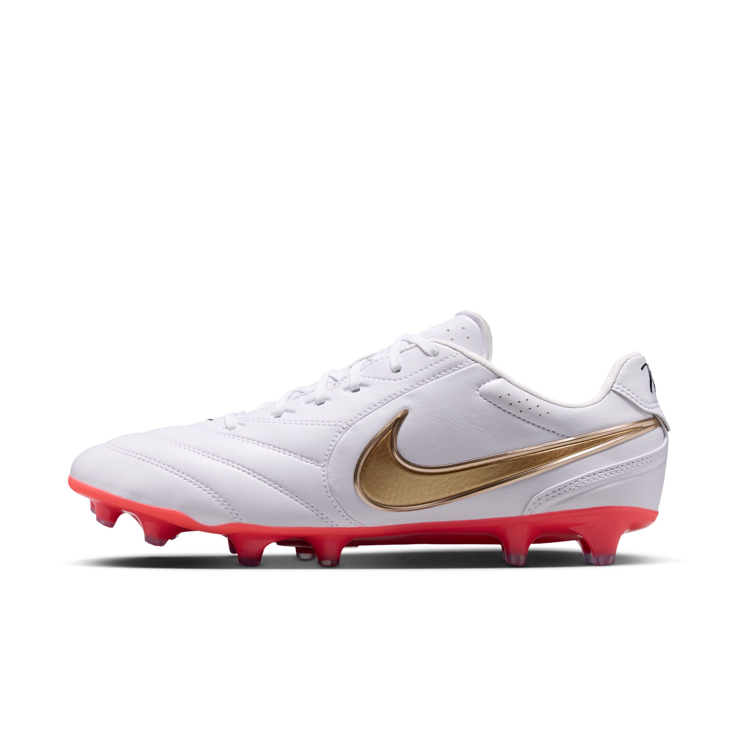 Nike Men's Tiempo Ligera Pro Firm-Ground Low-Top Soccer Cleats in White | HQ3158-102