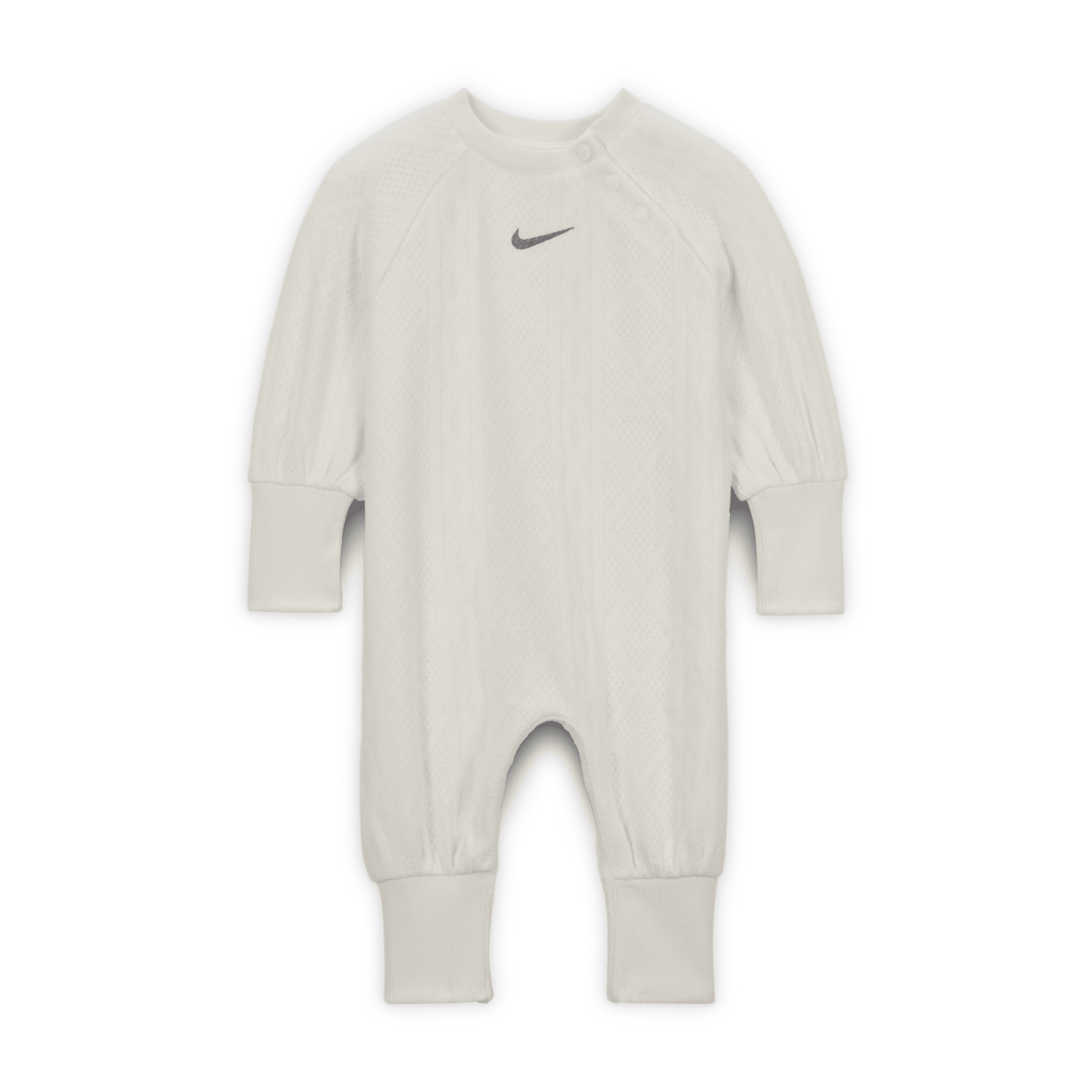 Nike Readyset Baby (0-9m) Cable Knit Coverall In Gray