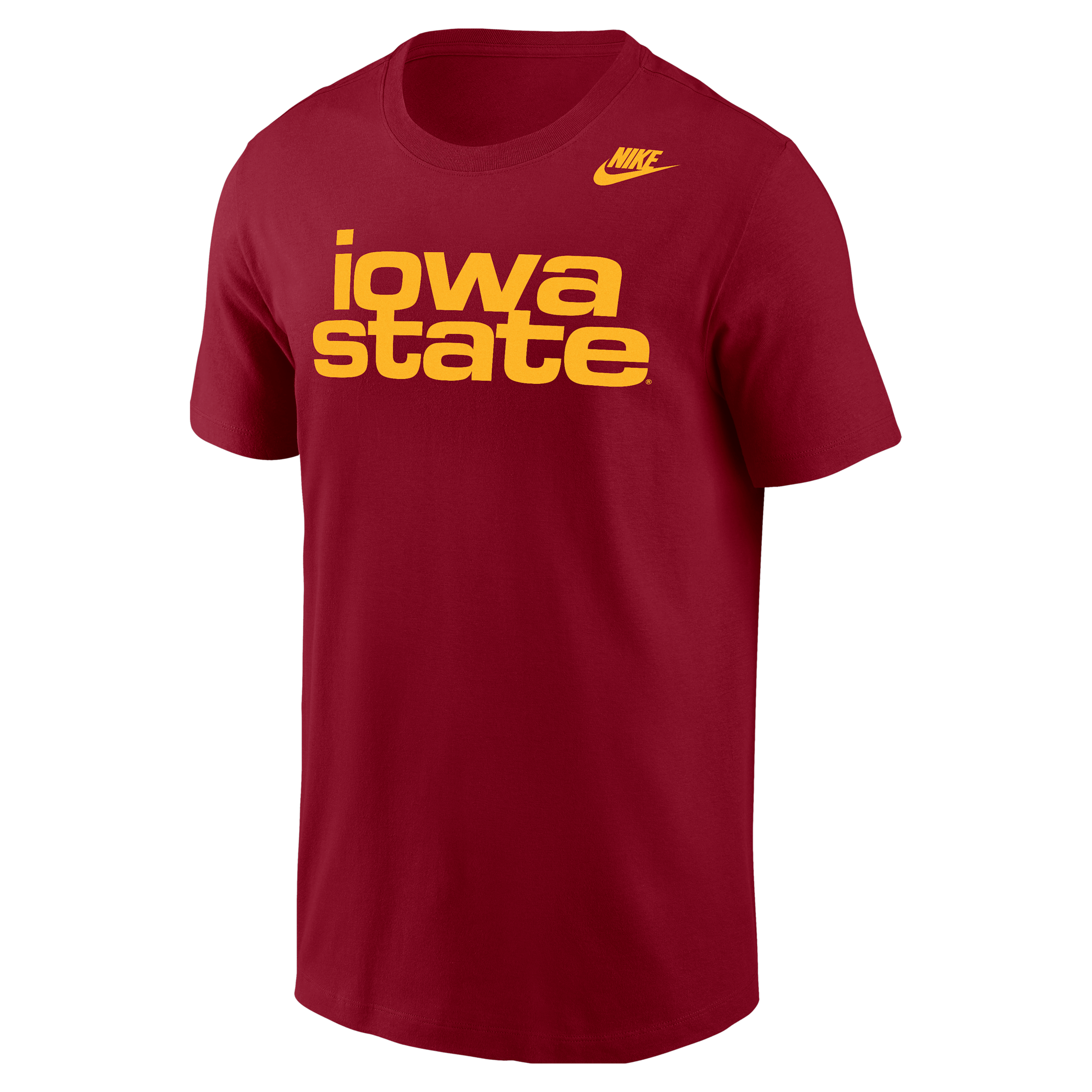 Iowa State Cyclones Nike Men's Football T-Shirt in Red | M11332P393IAST-CRM
