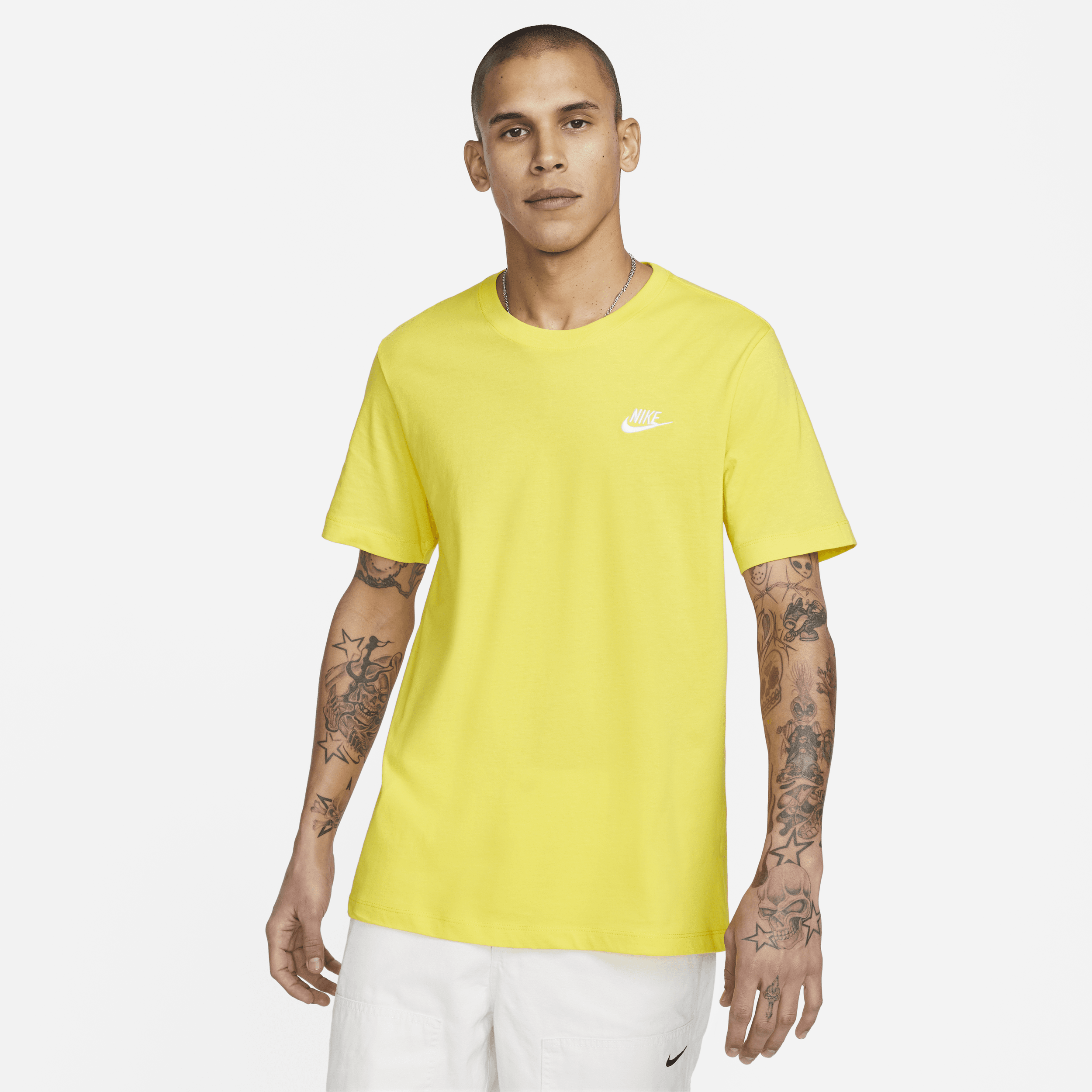 Nike Men's  Sportswear Club T-shirt In Yellow