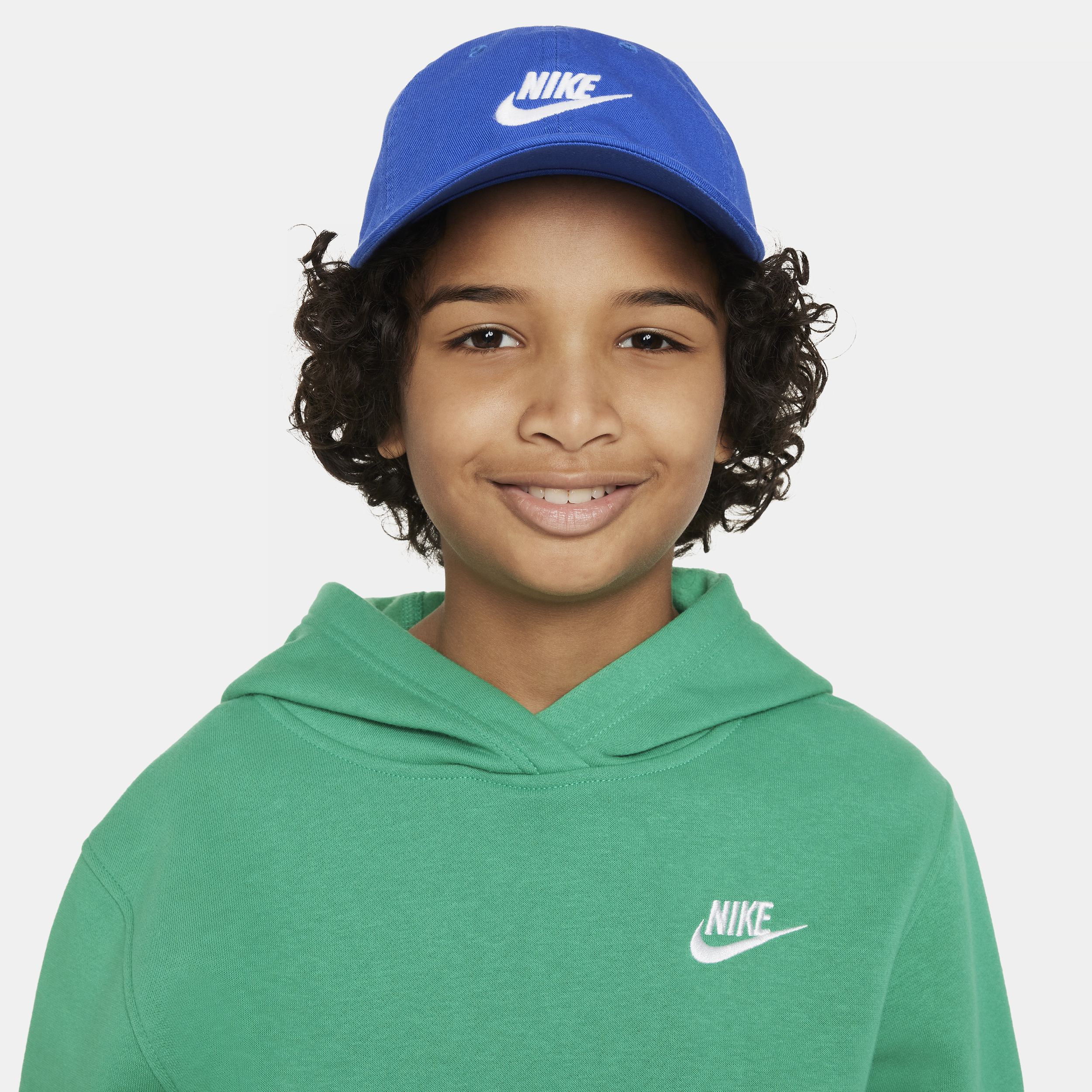 Nike Club Kids' Unstructured Futura Wash Cap In Blue