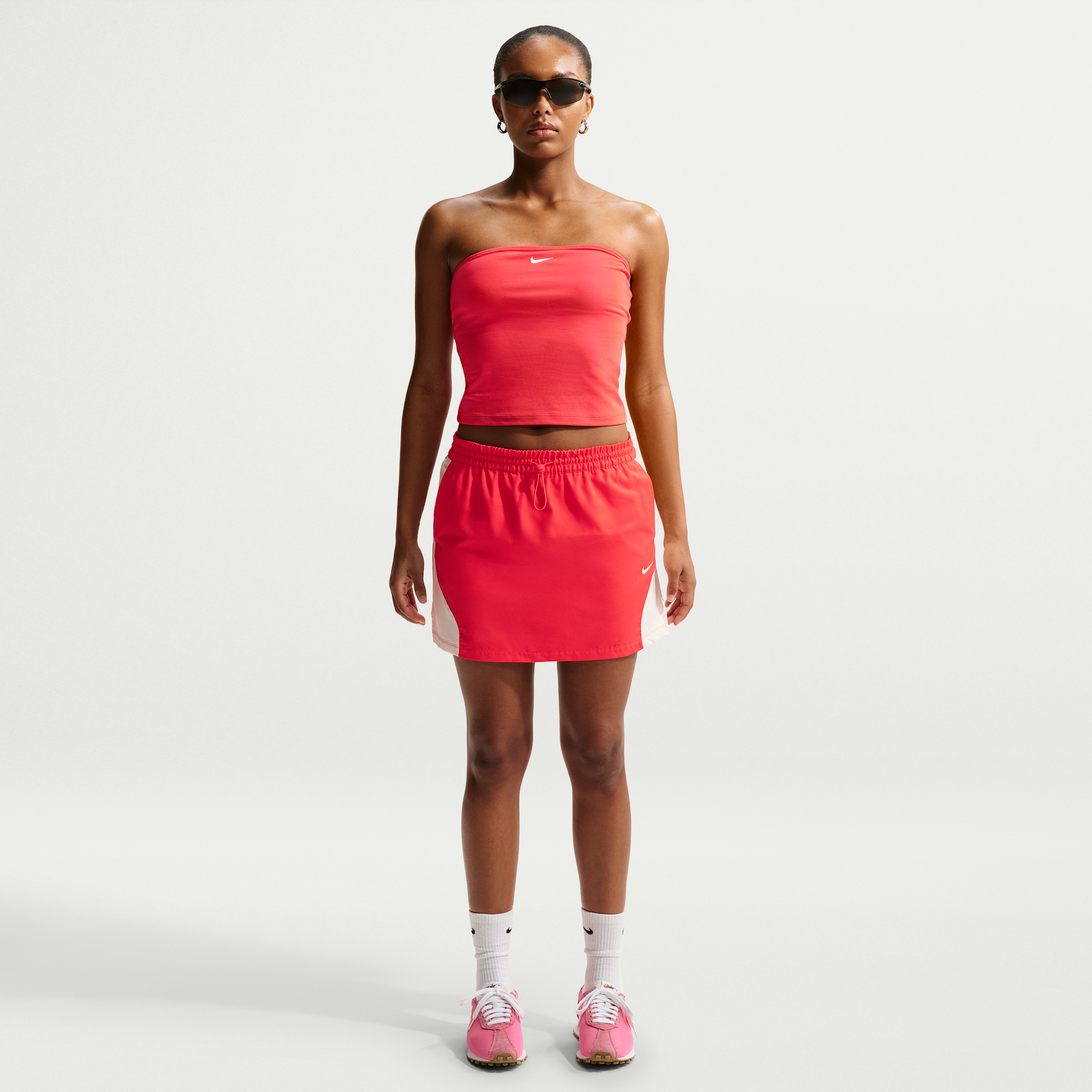 Women's Nike Sportswear Mid-Rise Mini Skirt in Red | IF0556-696