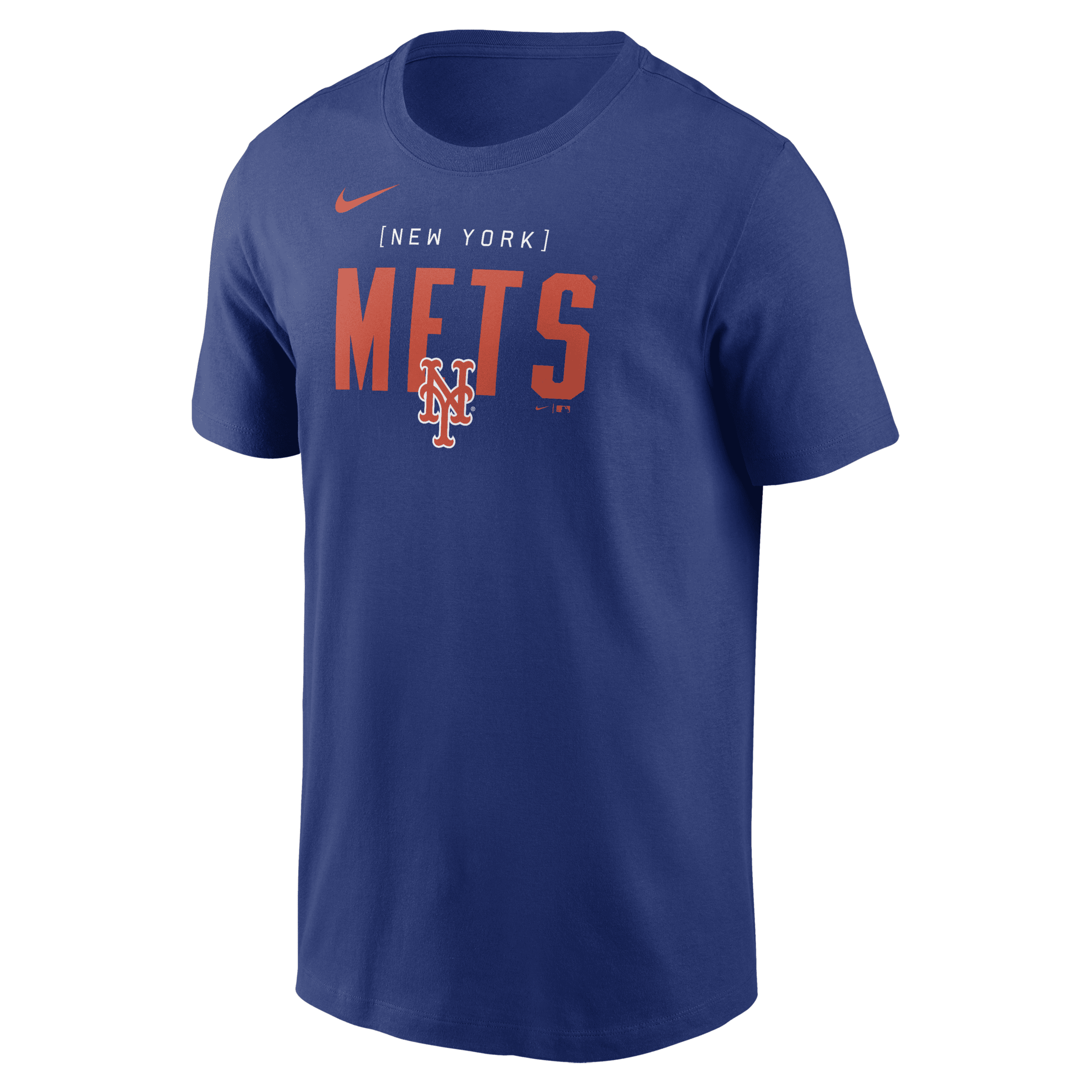 Nike New York Mets Home Team Bracket  Men's Mlb T-shirt In Blue