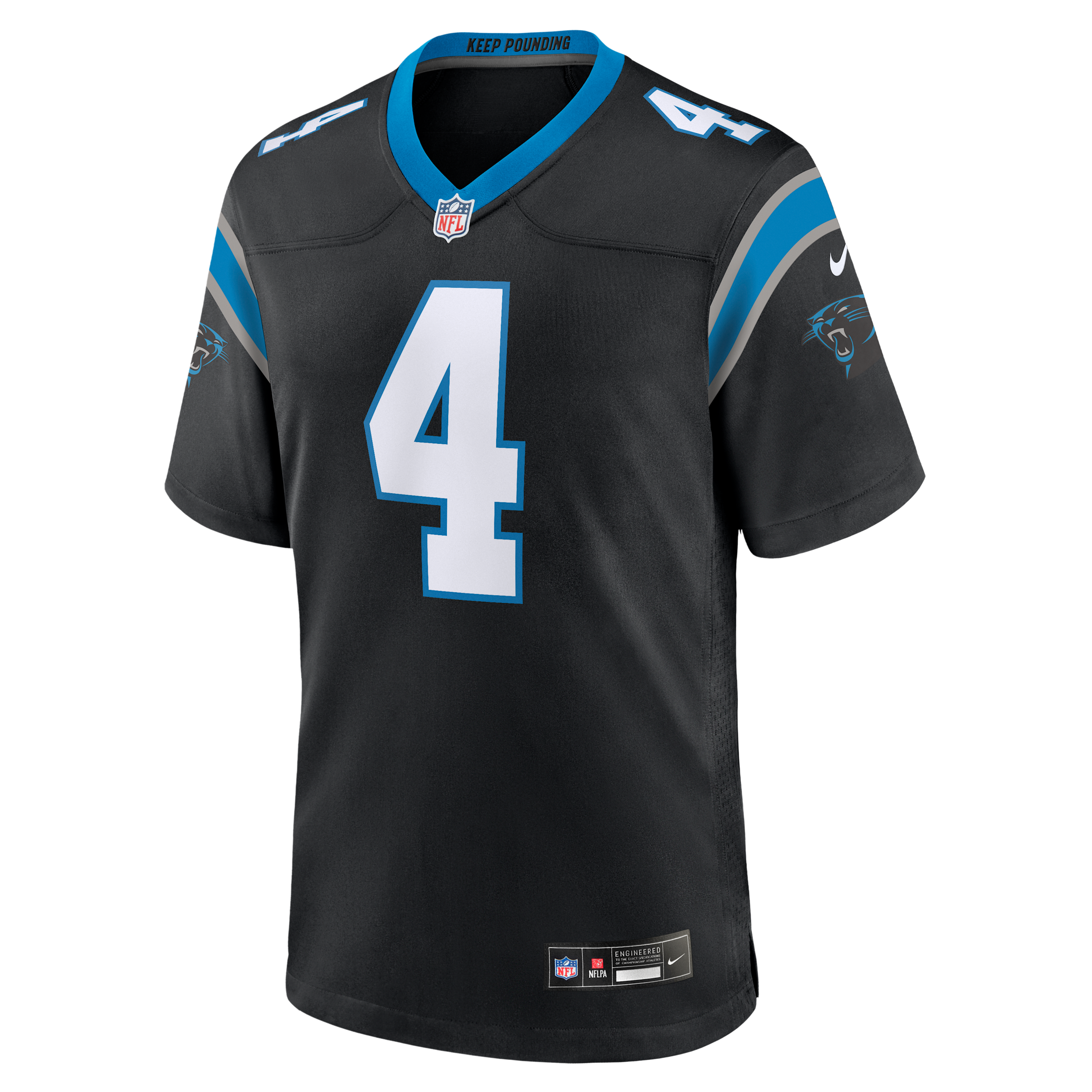 Tetairoa McMillan Carolina Panthers 2025 NFL Draft First Round Pick Nike Men's NFL Game Jersey in Black | 67NM02PG9DF-KPH