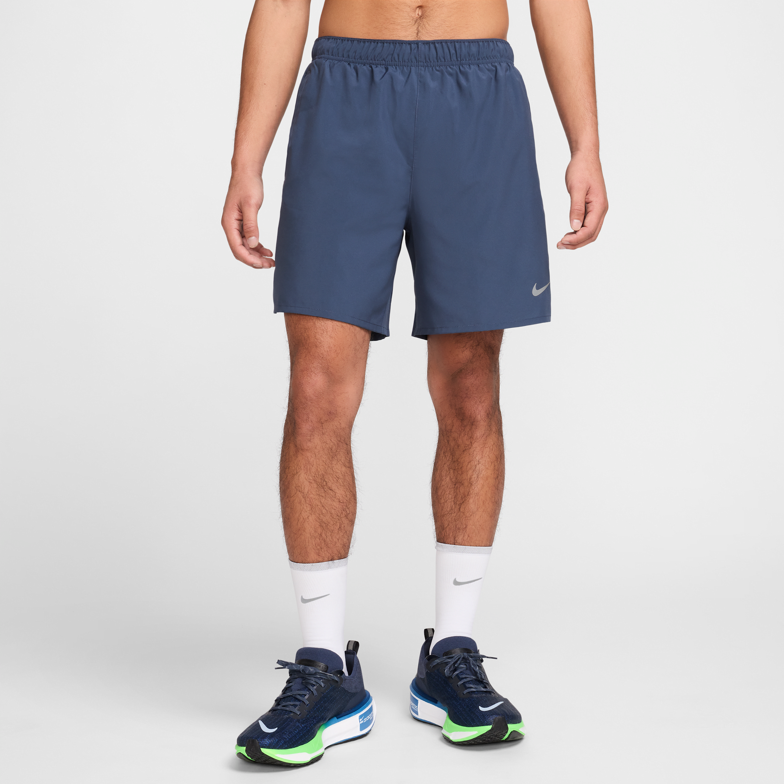 Nike Men's Challenger Dri-fit 7" Brief-lined Running Shorts In Blue