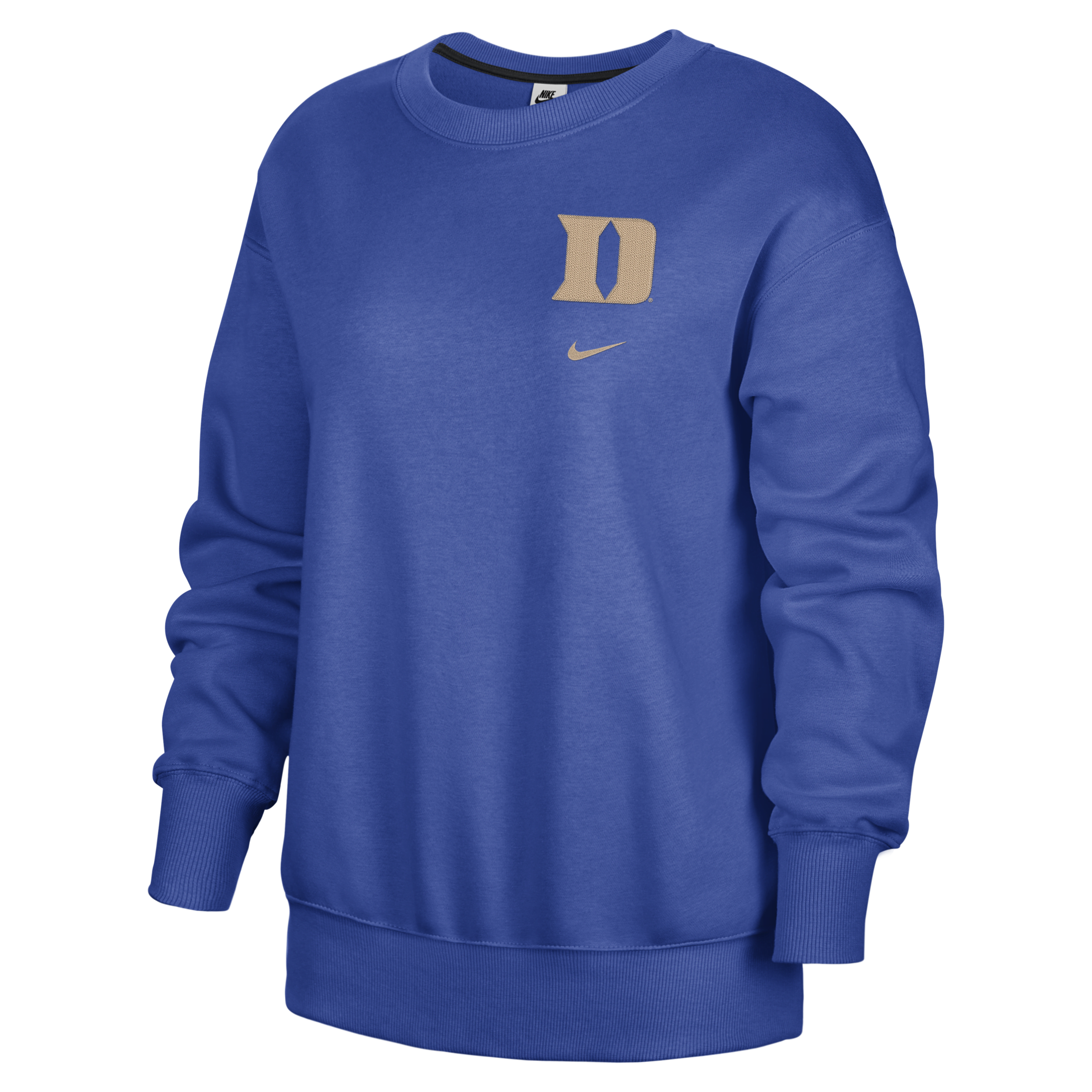 Nike Duke Club Fleece  Women's College Oversized Fit Crew-neck Sweatshirt In Blue