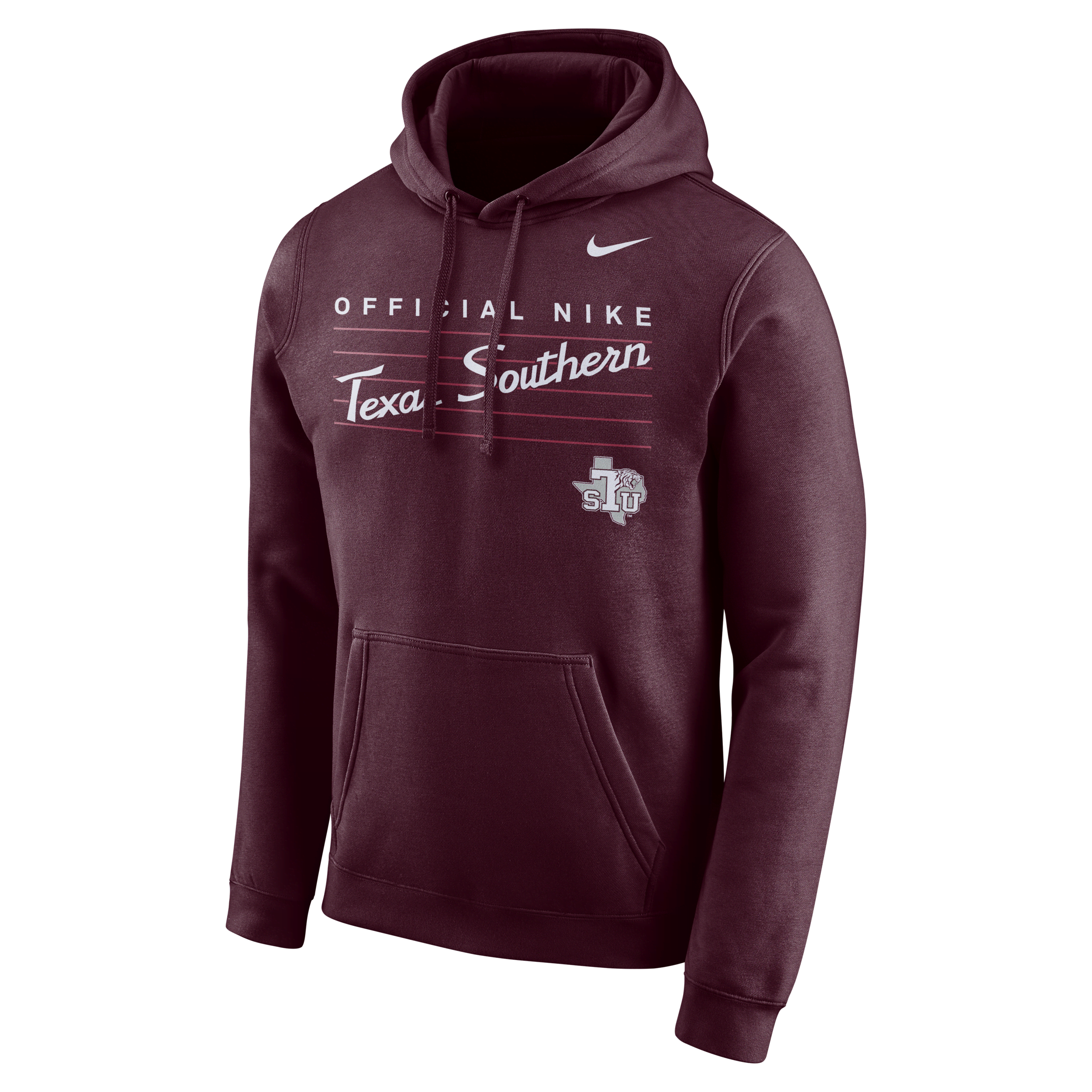 Nike Men's College Club Fleece (texas Southern) Hoodie In Red