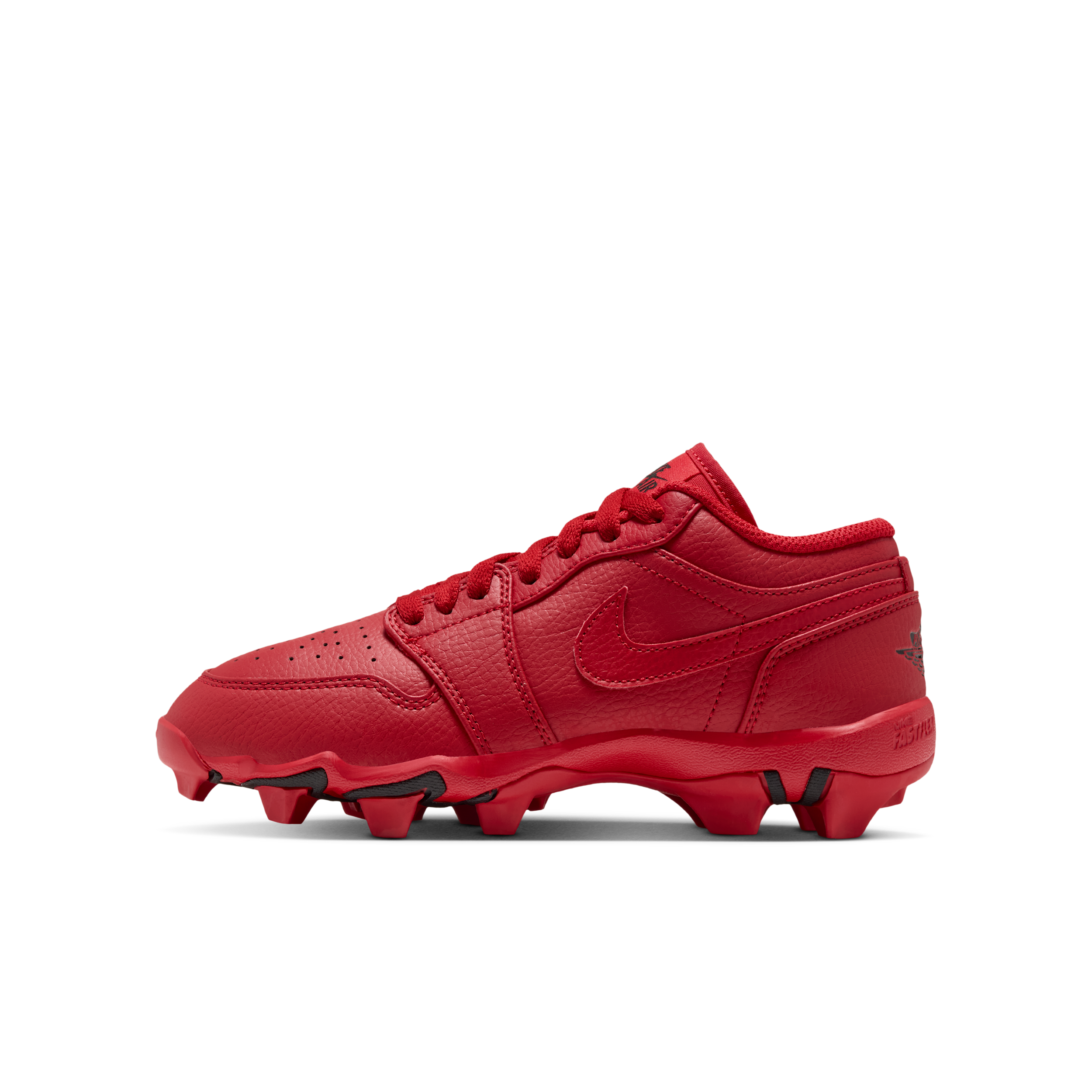 Jordan 1 Low Little/Big Kids' Cleats in Red | HF6885-603