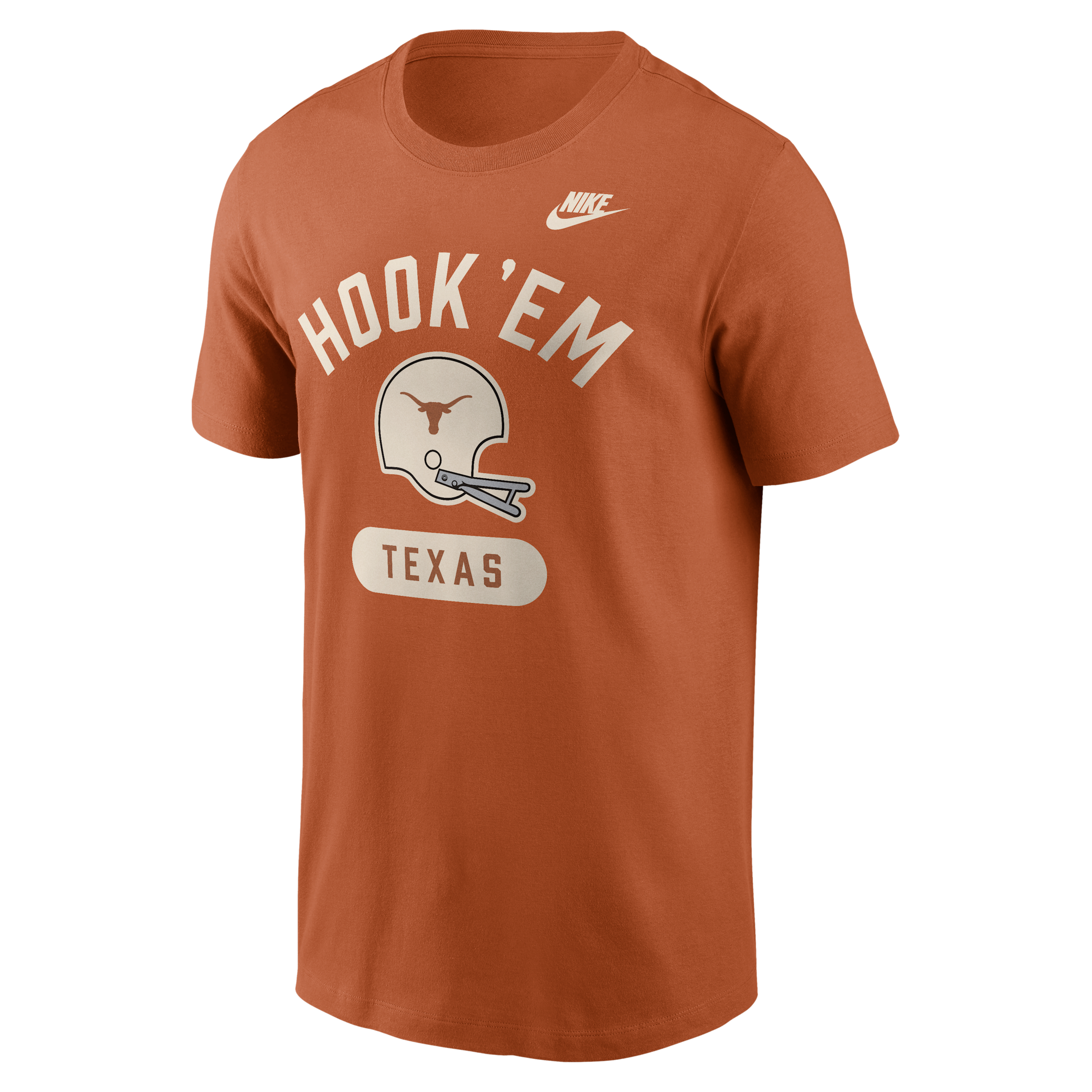 Nike Men's Texas Orange Texas Longhorns Legacy Arch Helmet T-Shirt - Burnt Orange