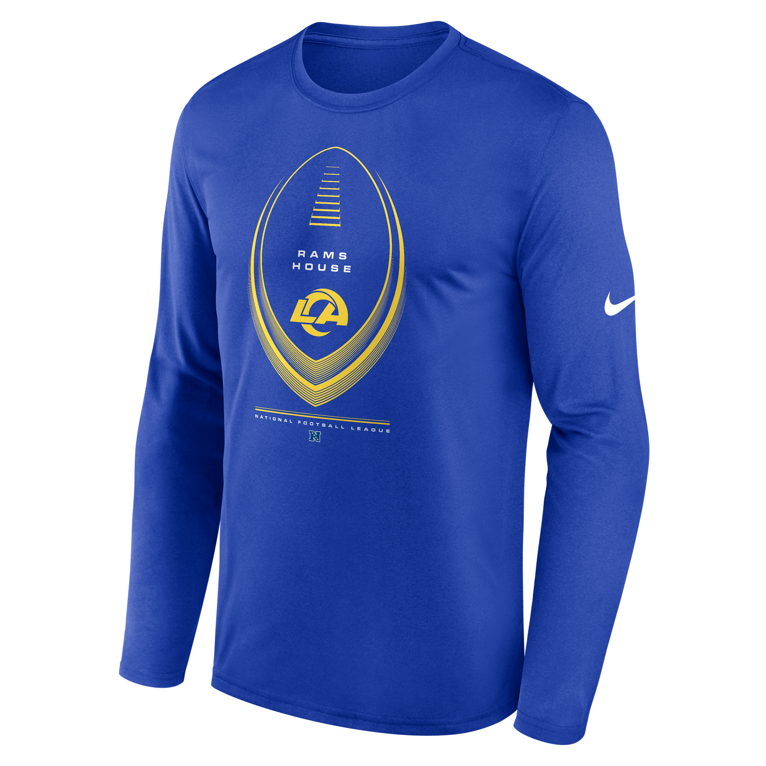 Los Angeles Rams Legend Icon Nike Men's Dri-FIT NFL Long-Sleeve T-Shirt in Blue | NKHT4NP9X-NDB