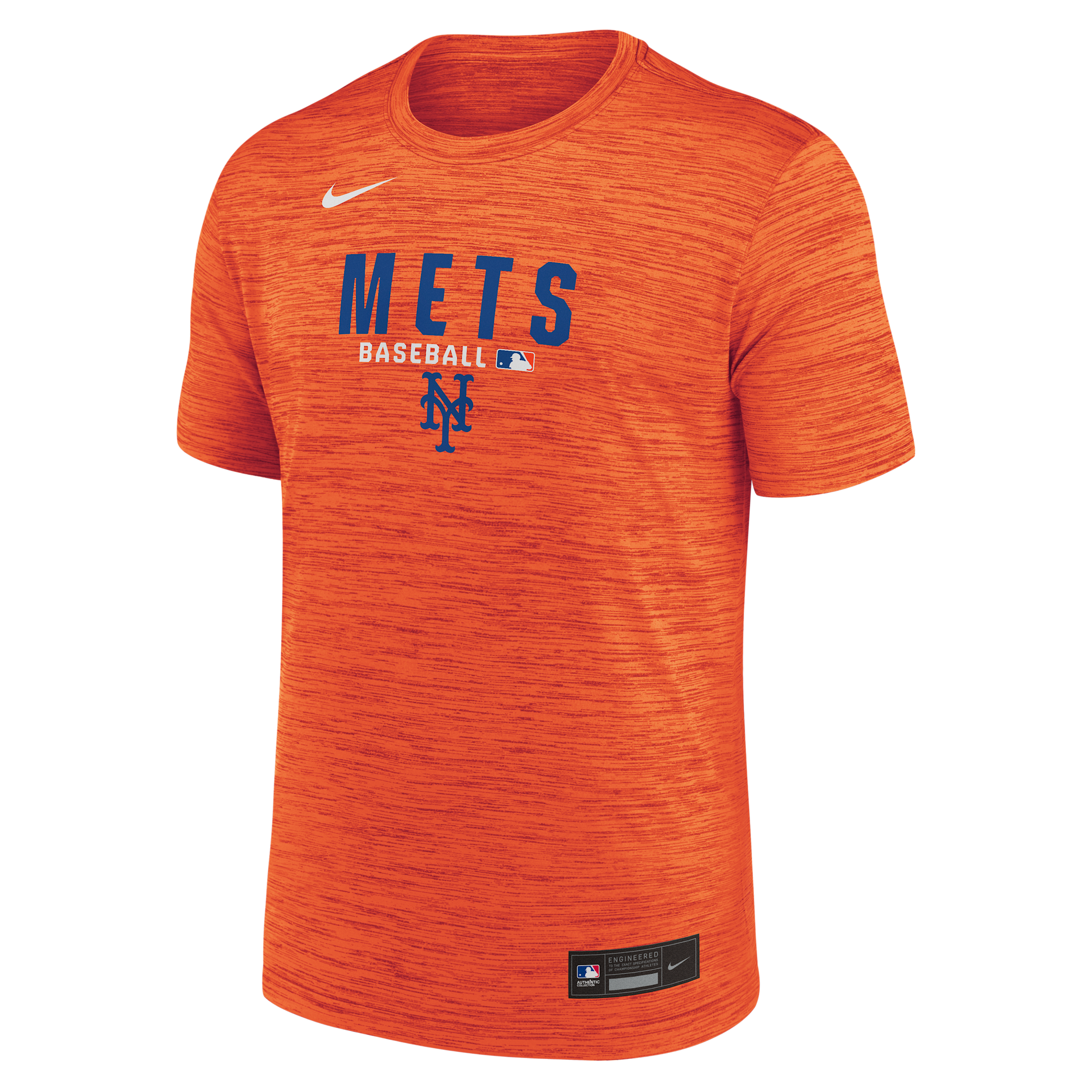New York Mets Authentic Collection Nike Men's Dri-FIT MLB T-Shirt in Orange | 02ER89LNME-RMG