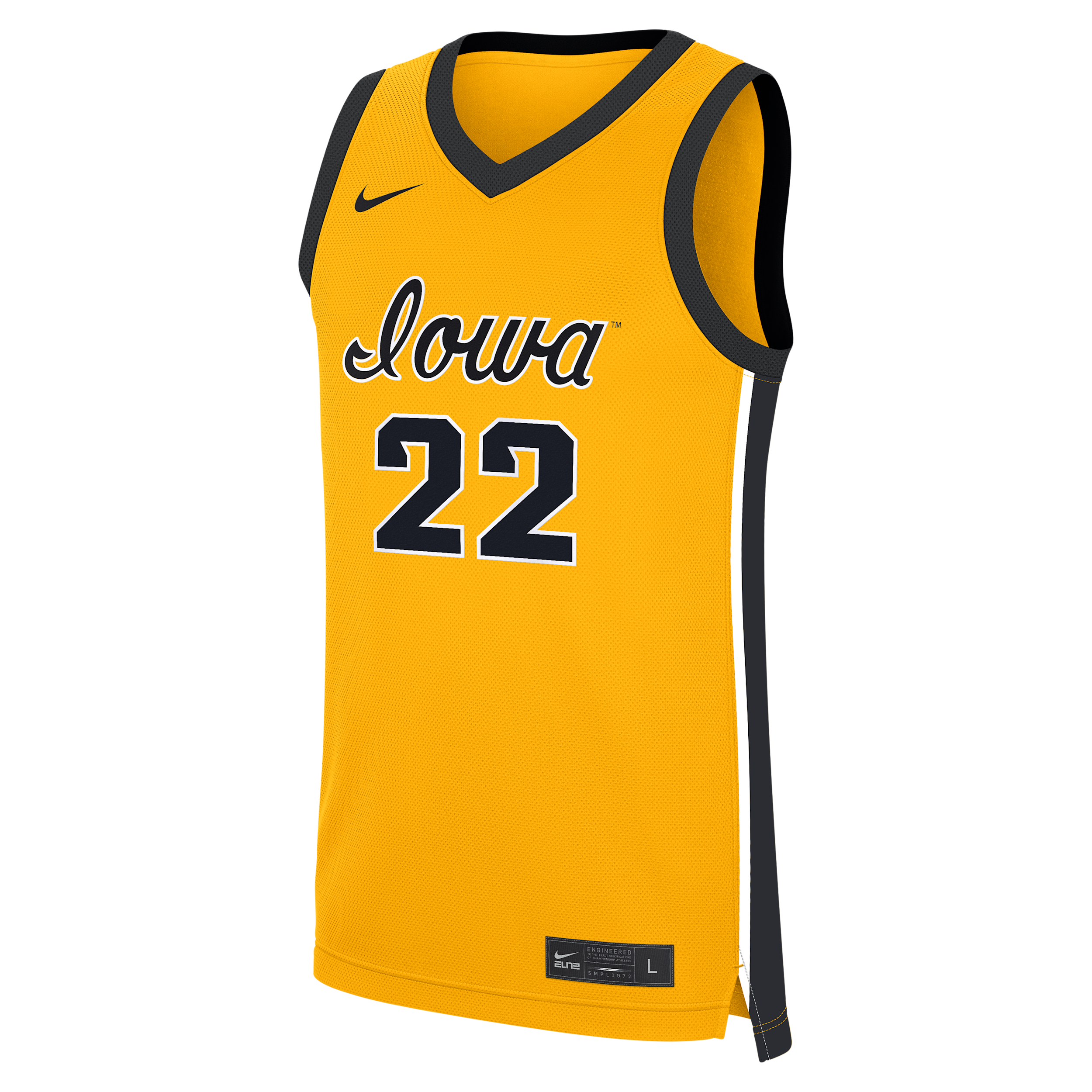 Caitlin Clark Iowa Replica Nike Men's Dri-FIT College Basketball Jersey in Yellow | WBNJ0IE3J22-UZR