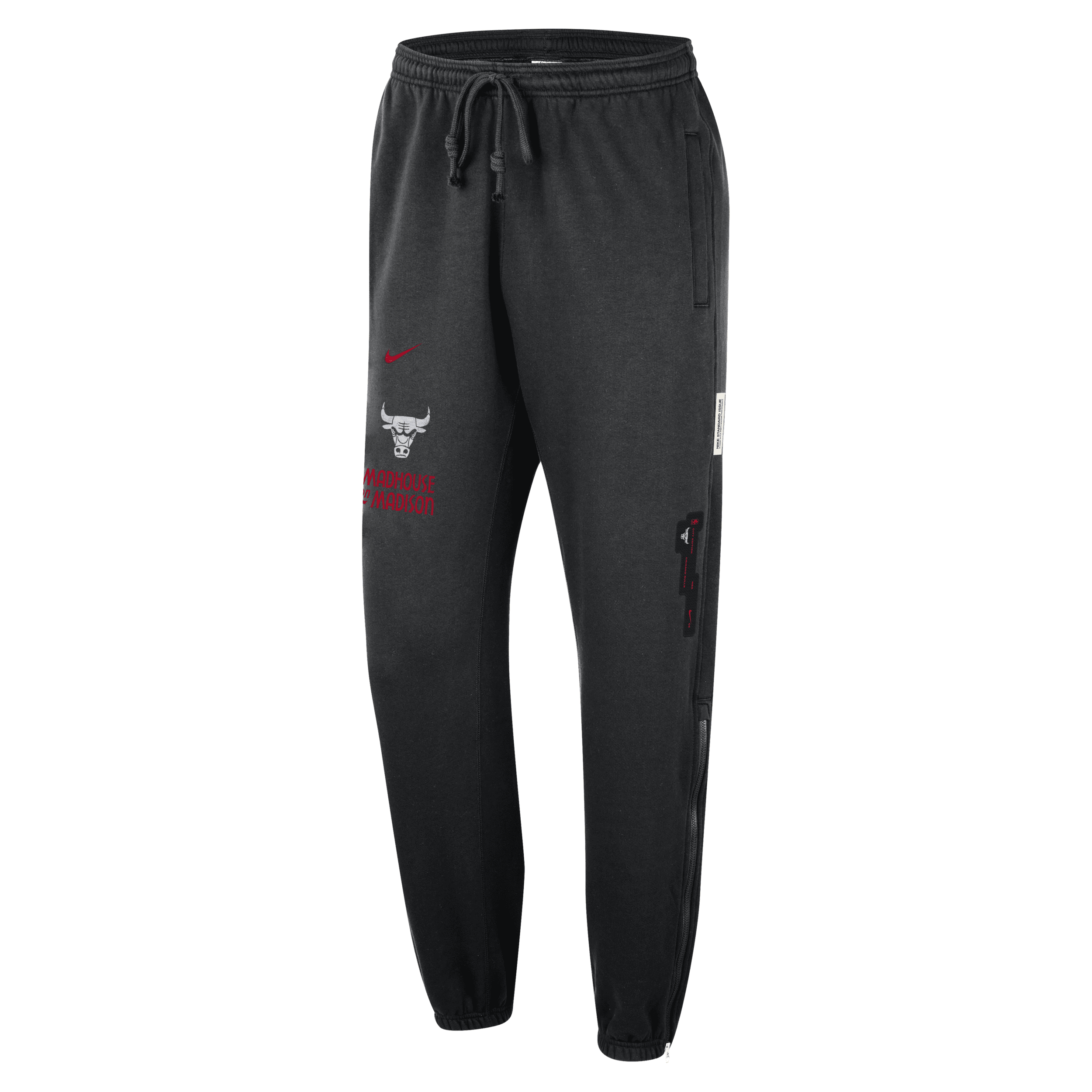 Nike Chicago Bulls Standard Issue 2023/24 City Edition  Men's Nba Courtside Pants In Black
