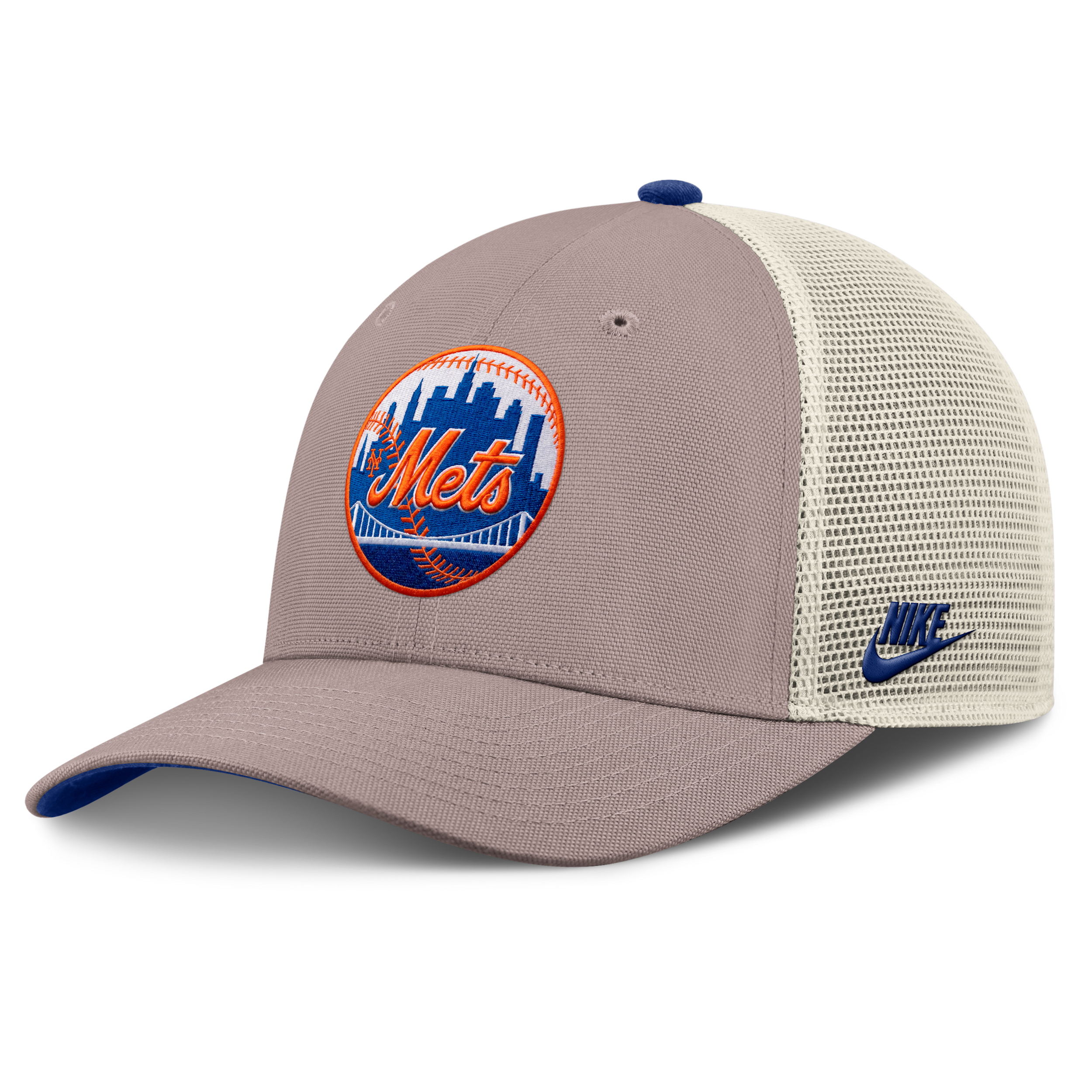 New York Mets Cooperstown Rise Nike Men's MLB Adjustable Trucker Hat in Brown | NB1L0M6IM89-L4S