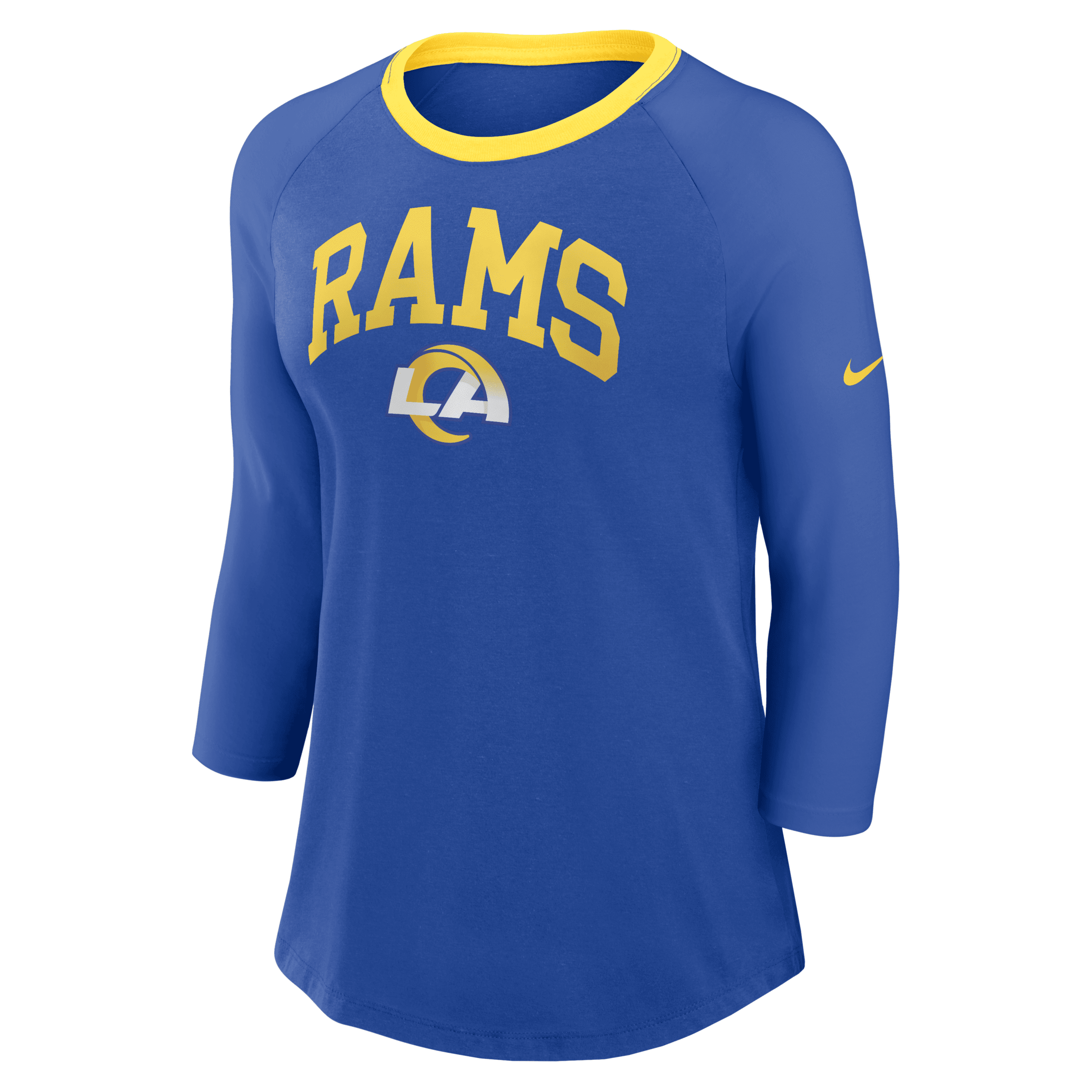 Nike Los Angeles Rams  Women's Nfl 3/4-sleeve T-shirt In Blue
