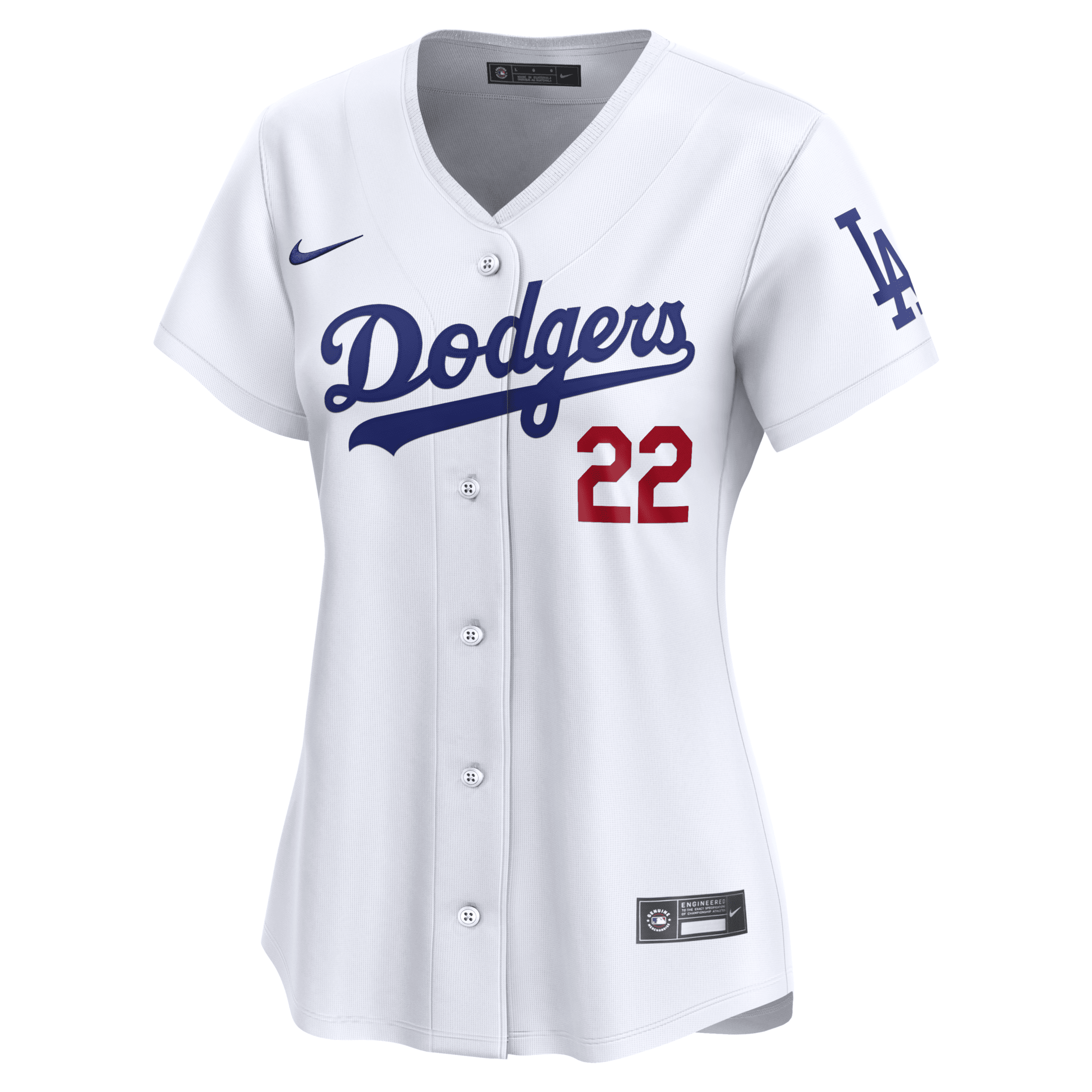 Nike Clayton Kershaw Los Angeles Dodgers  Women's Dri-fit Adv Mlb Limited Jersey In White