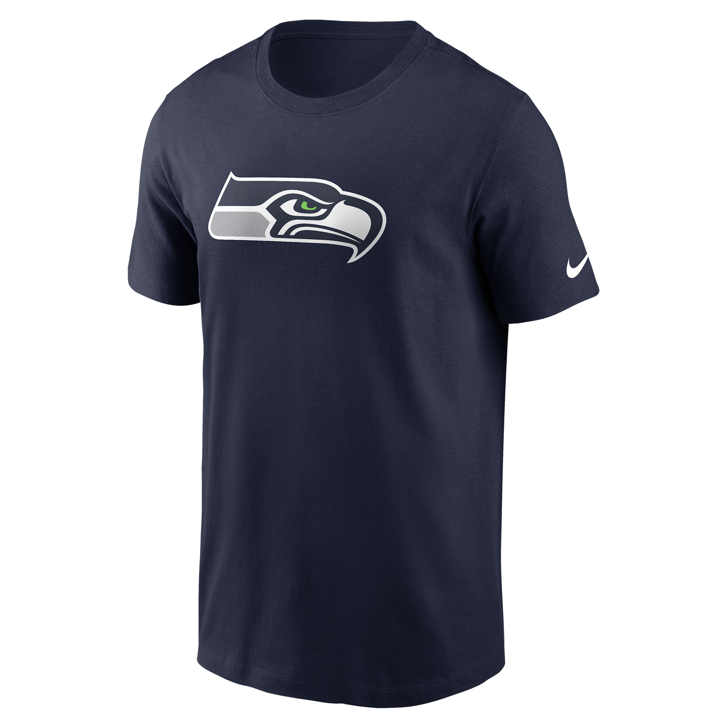 Seattle Seahawks Logo Essential Nike Men's NFL T-Shirt in Blue | N19941S78-UXR