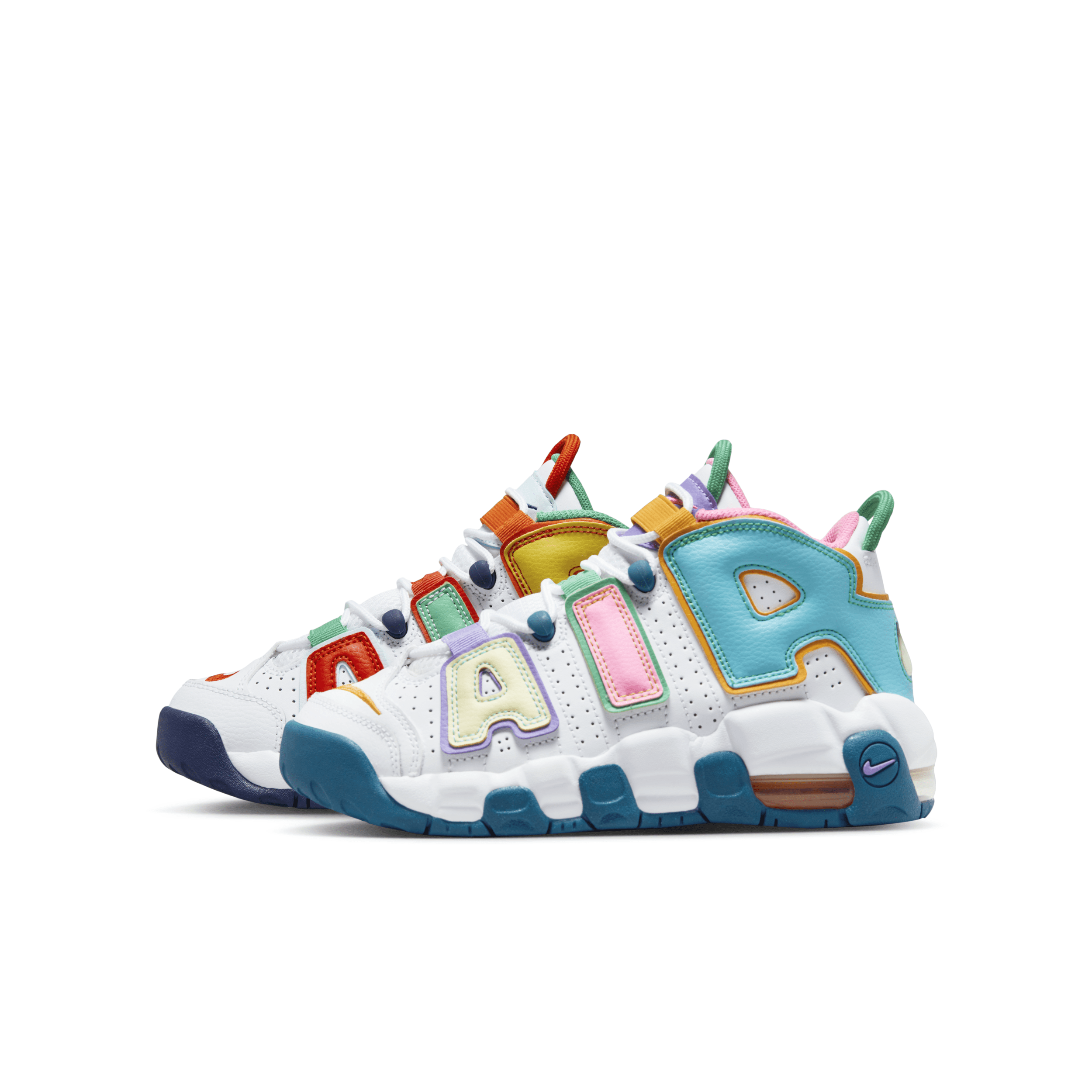 Nike Air More Uptempo Big Kids' Shoes In Multicolor