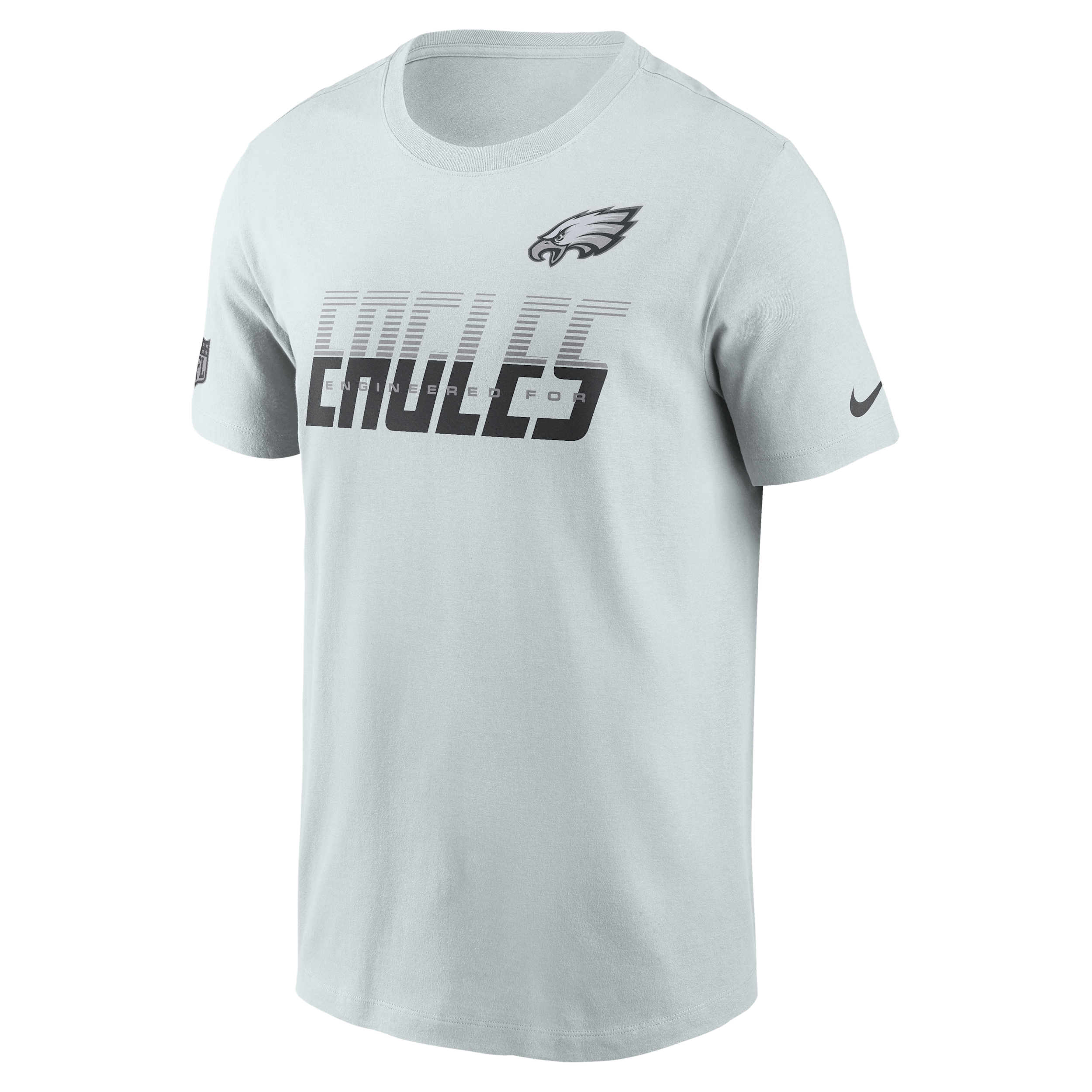 Philadelphia Eagles Sideline Team Issue Nike Men's Dri-FIT NFL T-Shirt in Grey | 02ET04Z86-TF9