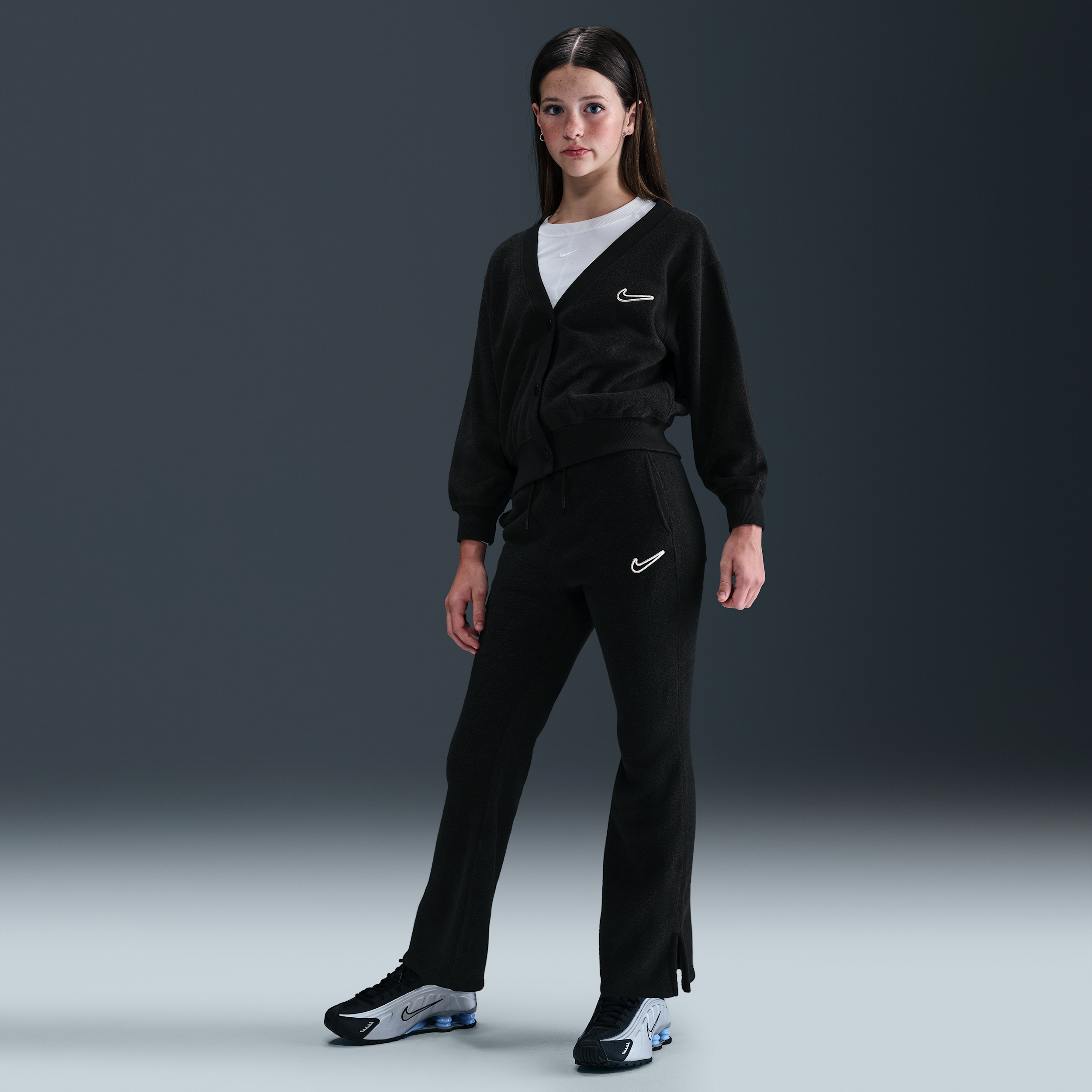 Nike Sportswear Big Kids' (Girls') Fleece Pants in Black | HV0407-010