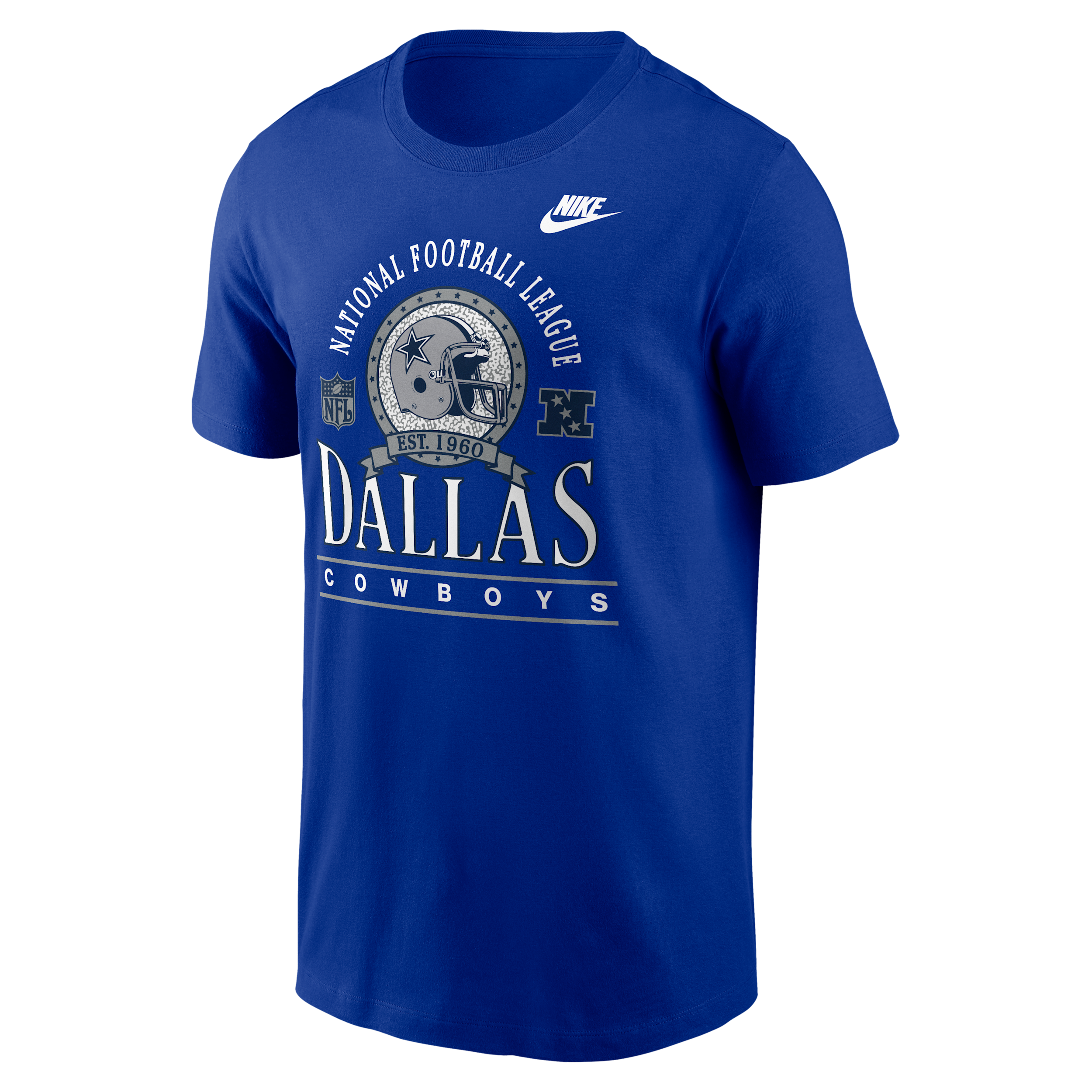 Dallas Cowboys Rewind Essential Nike Men's NFL T-Shirt in Blue | N1994DAV6Z-R8L