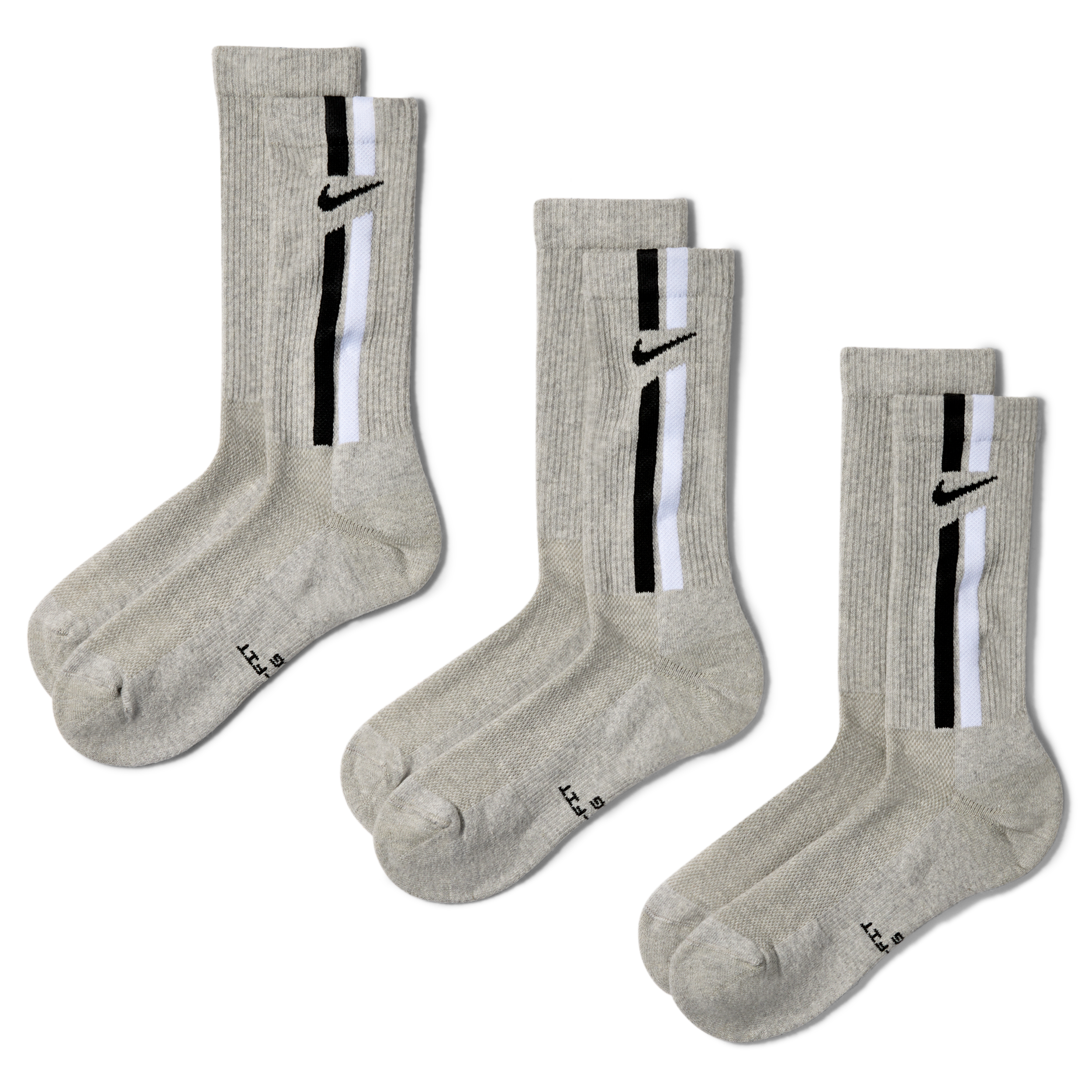 Nike Unisex Everyday Elevated Crew Socks (3 Pairs) in Multicolor | IH8532-904