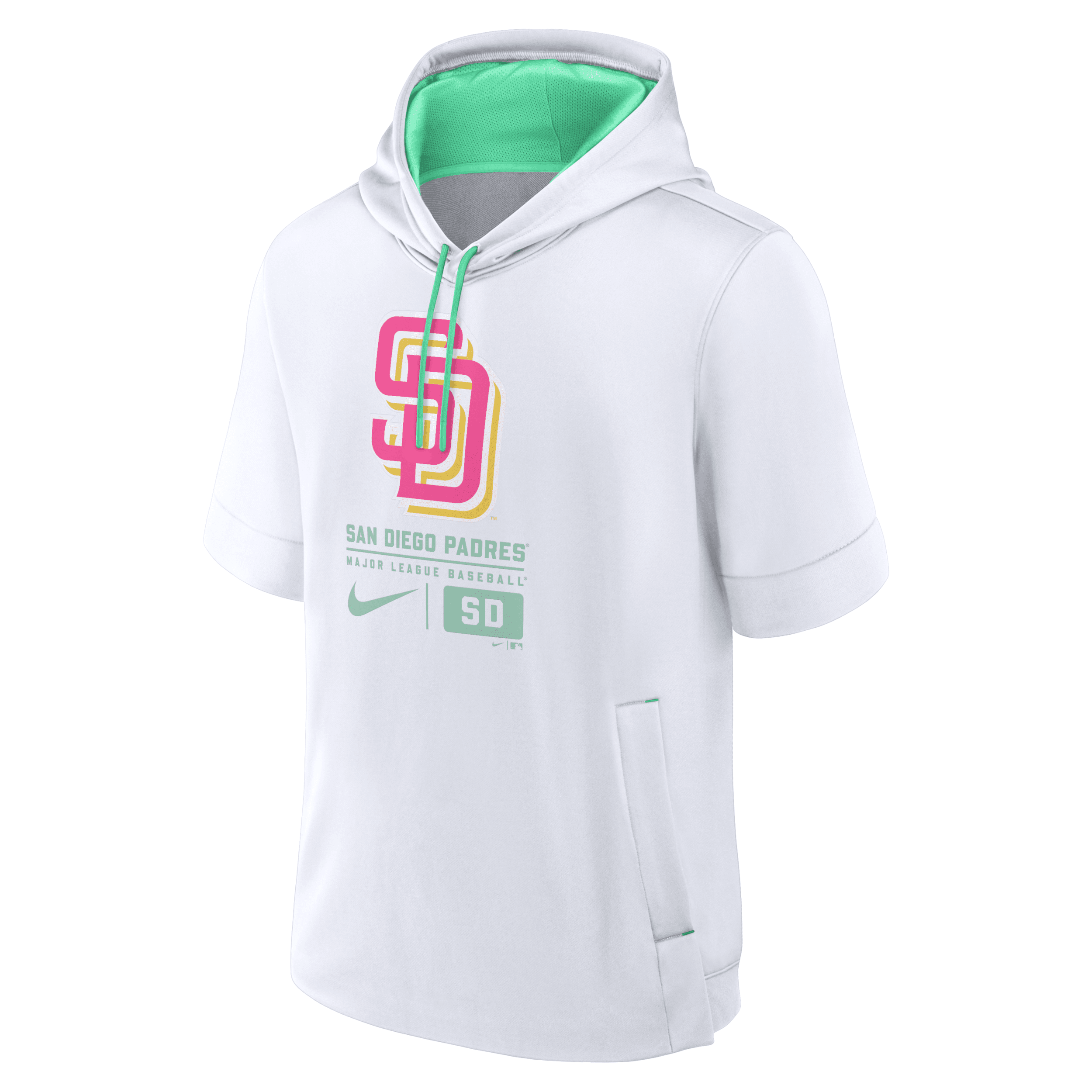 Shop Nike San Diego Padres City Connect  Men's Mlb Short-sleeve Pullover Hoodie In White