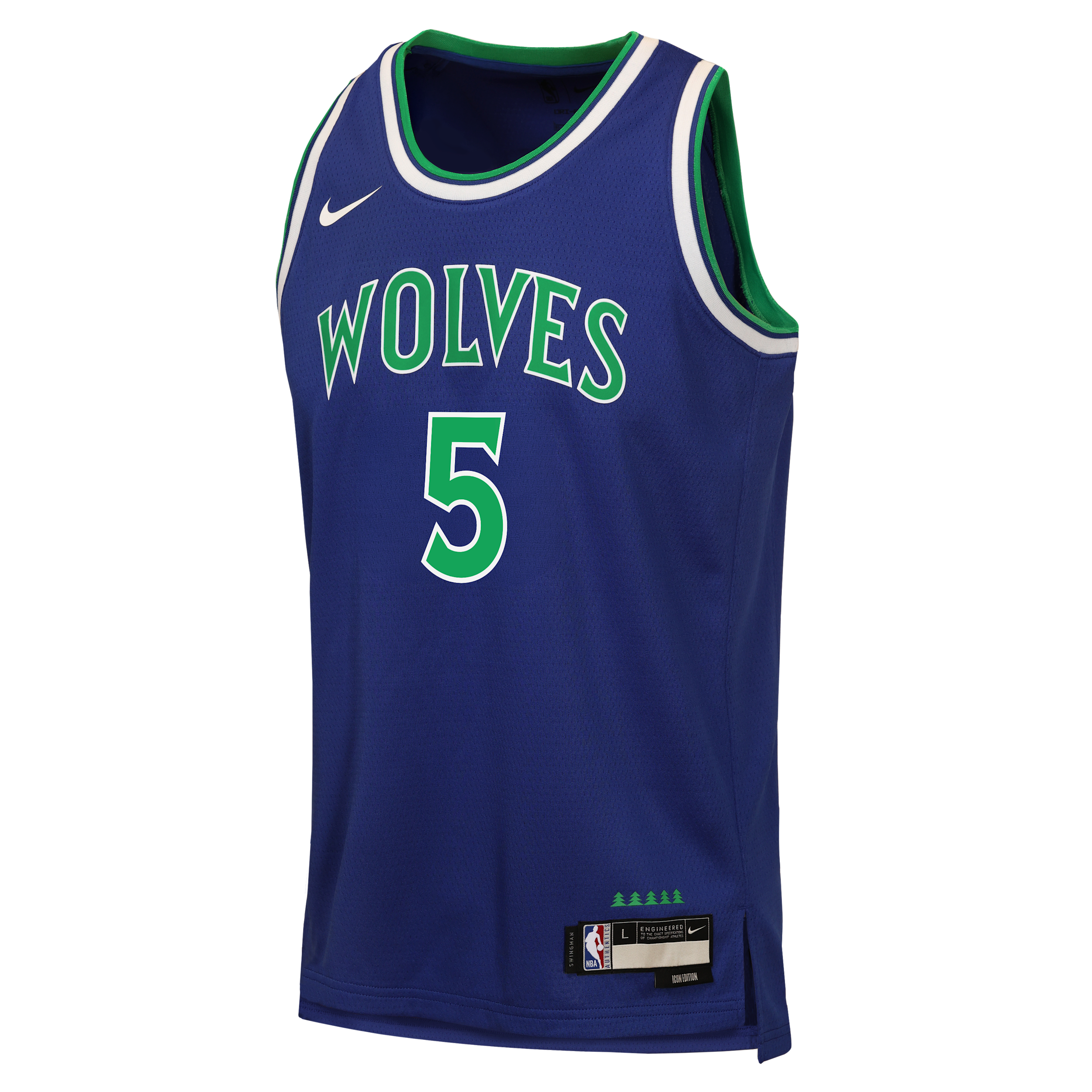 Anthony Edwards Minnesota Timberwolves Icon Edition Big Kids' Nike NBA Swingman Jersey in Blue | B7BX2P01TIM05-NDJ