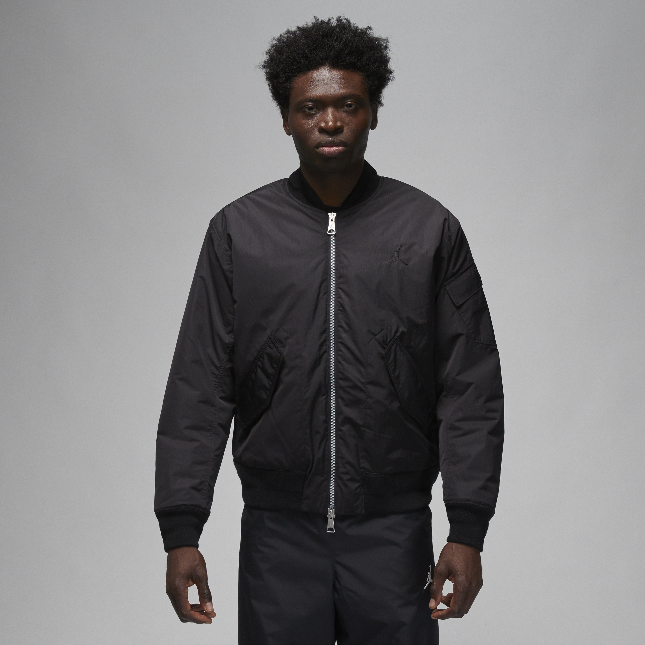 Shop Jordan Men's  Renegade Essentials Jacket In Black