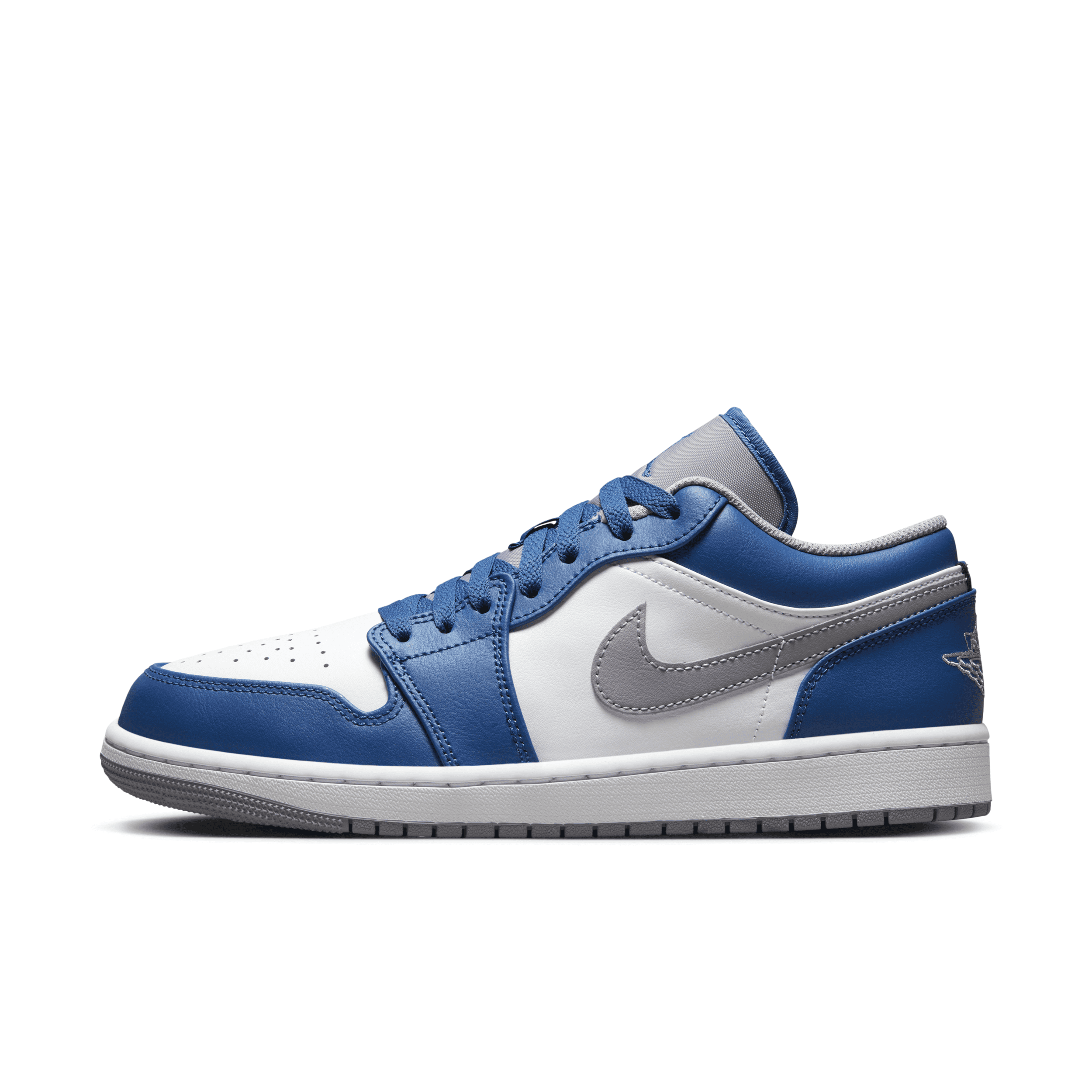 Men's Air Jordan 1 Low Shoes in Blue, Size: 10.5 | 553558-412