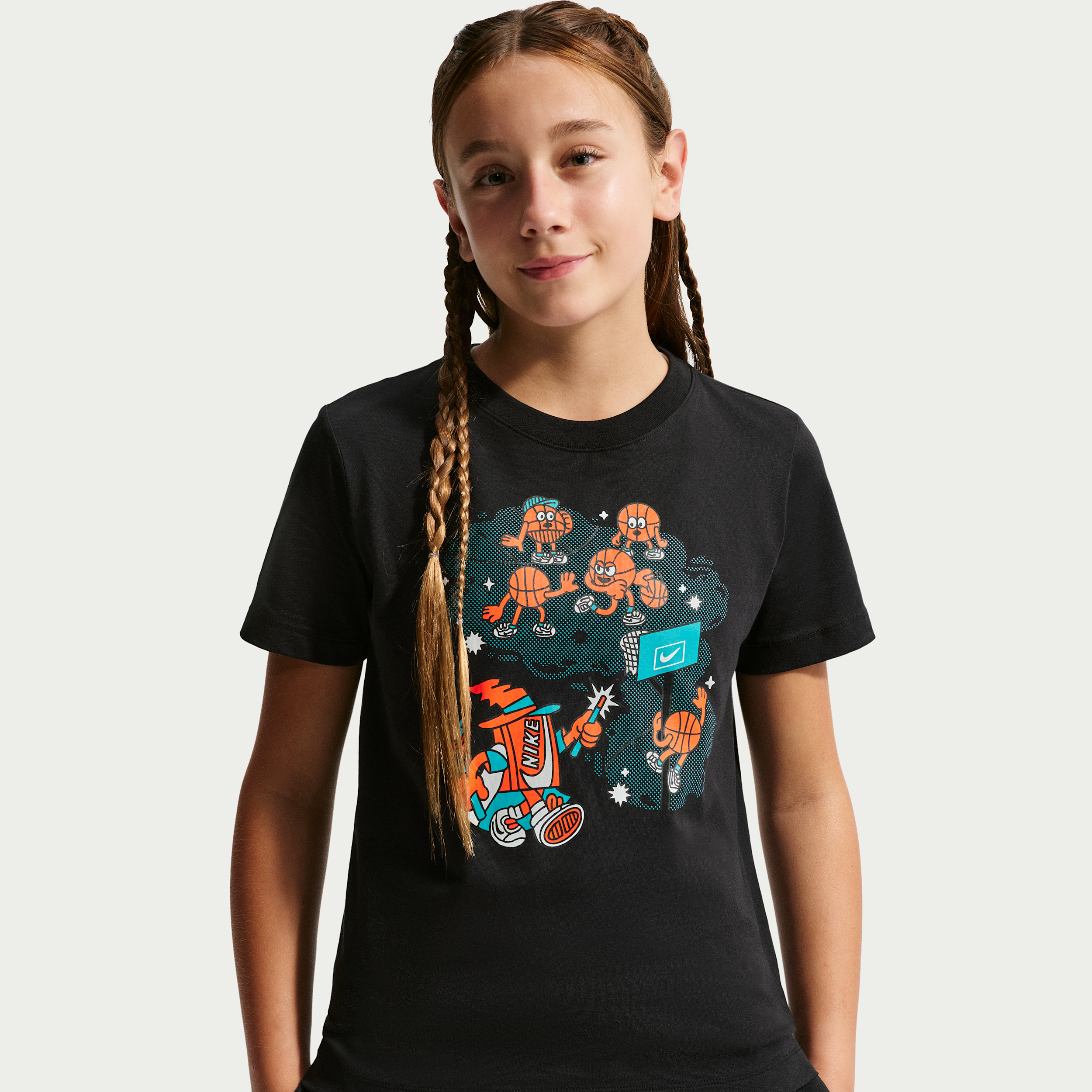 Nike Sportswear Big Kids' T-Shirt in Black | IO2180-010
