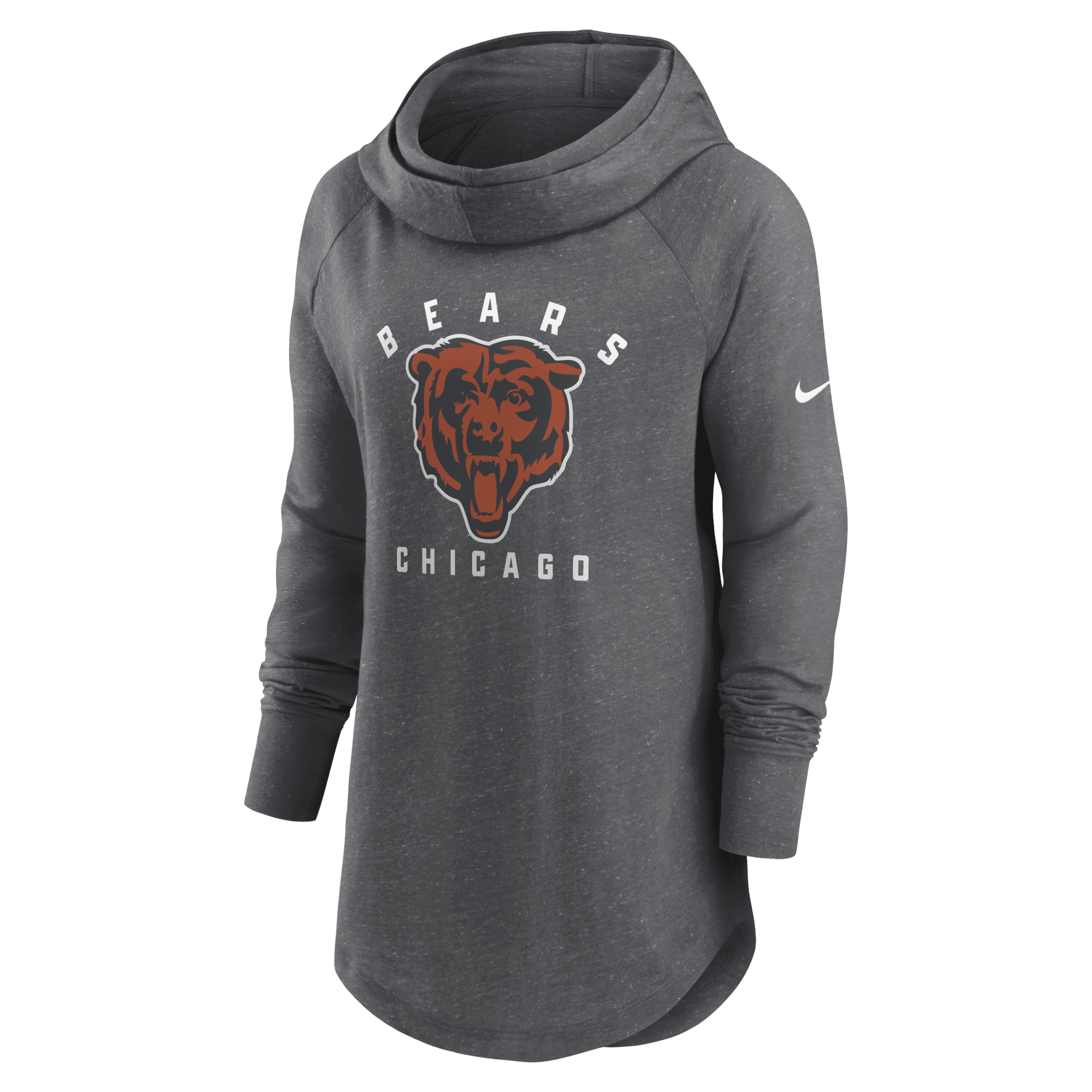 Nike Women's Team (NFL Chicago Bears) Pullover Hoodie in Grey, Size: Medium | NKZE07F7Q-06G