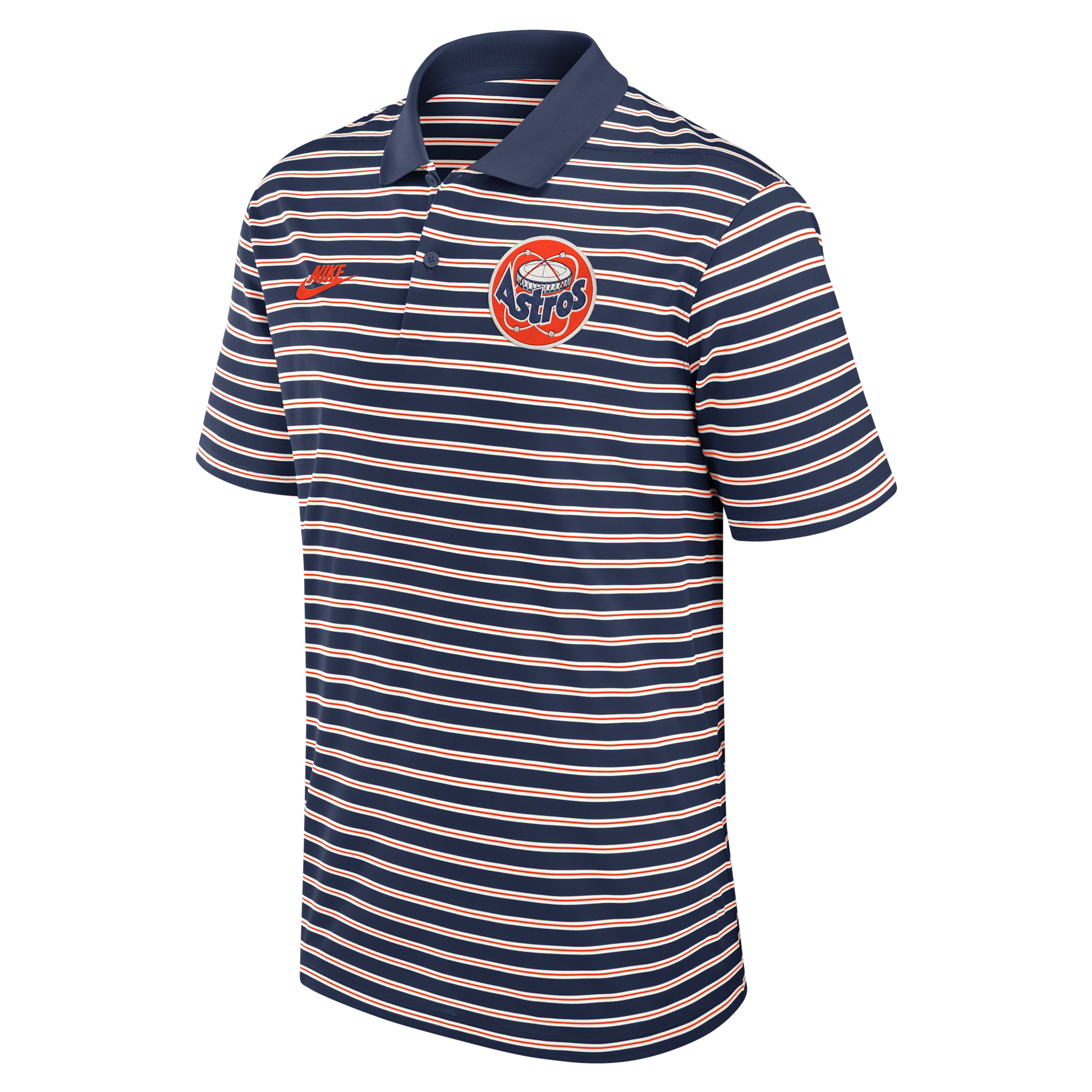 Houston Astros Cooperstown Striped Victory Nike Men's Dri-FIT MLB Polo in Blue | 02LX0I0SHST-JNX