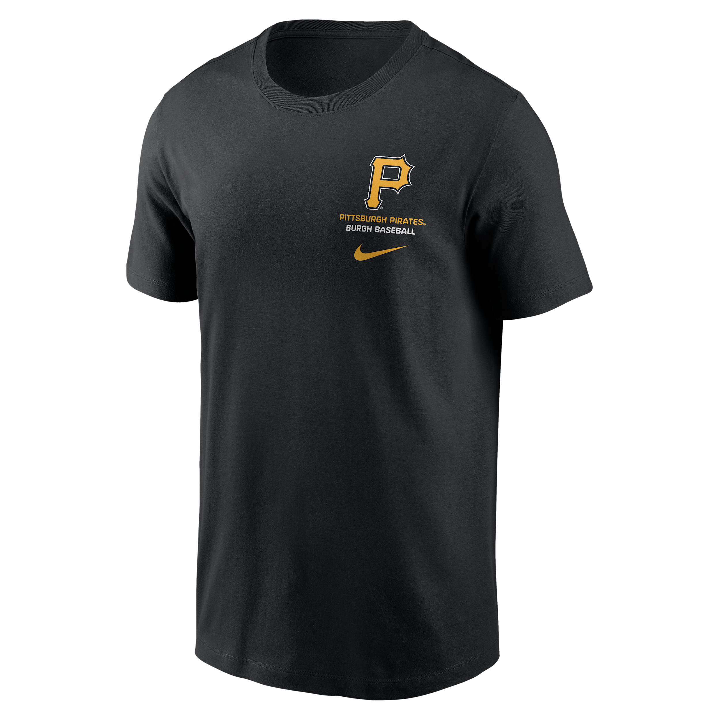 Pittsburgh Pirates 2-Hit Nike Men's MLB T-Shirt in Black | N19900APTB-1DJ