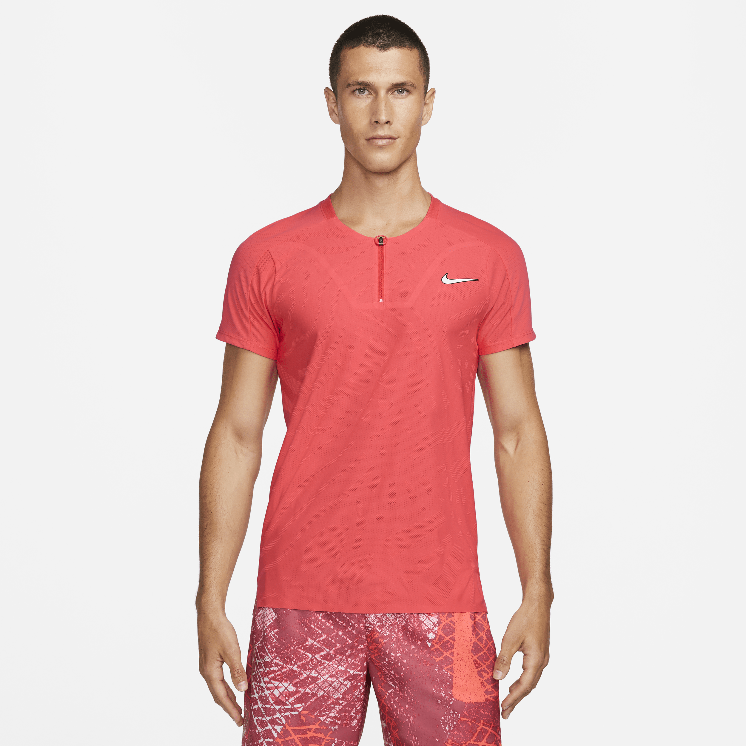 Nike Men's Court Dri-fit Adv Slam Tennis Polo In Red