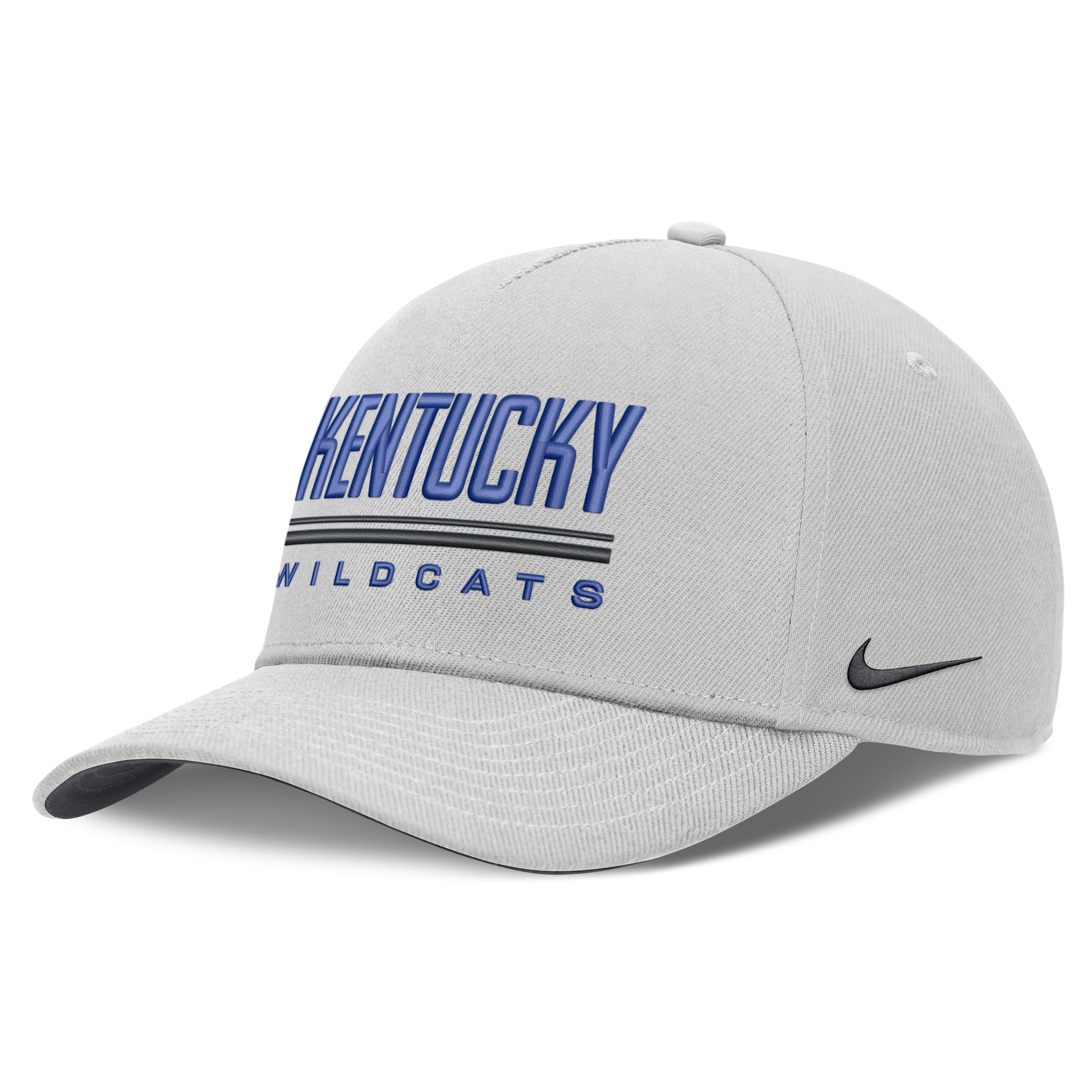 Kentucky Sideline Practice Rise Nike Men's Dri-FIT College Adjustable Hat in Grey | NC060BBNKY-RKB