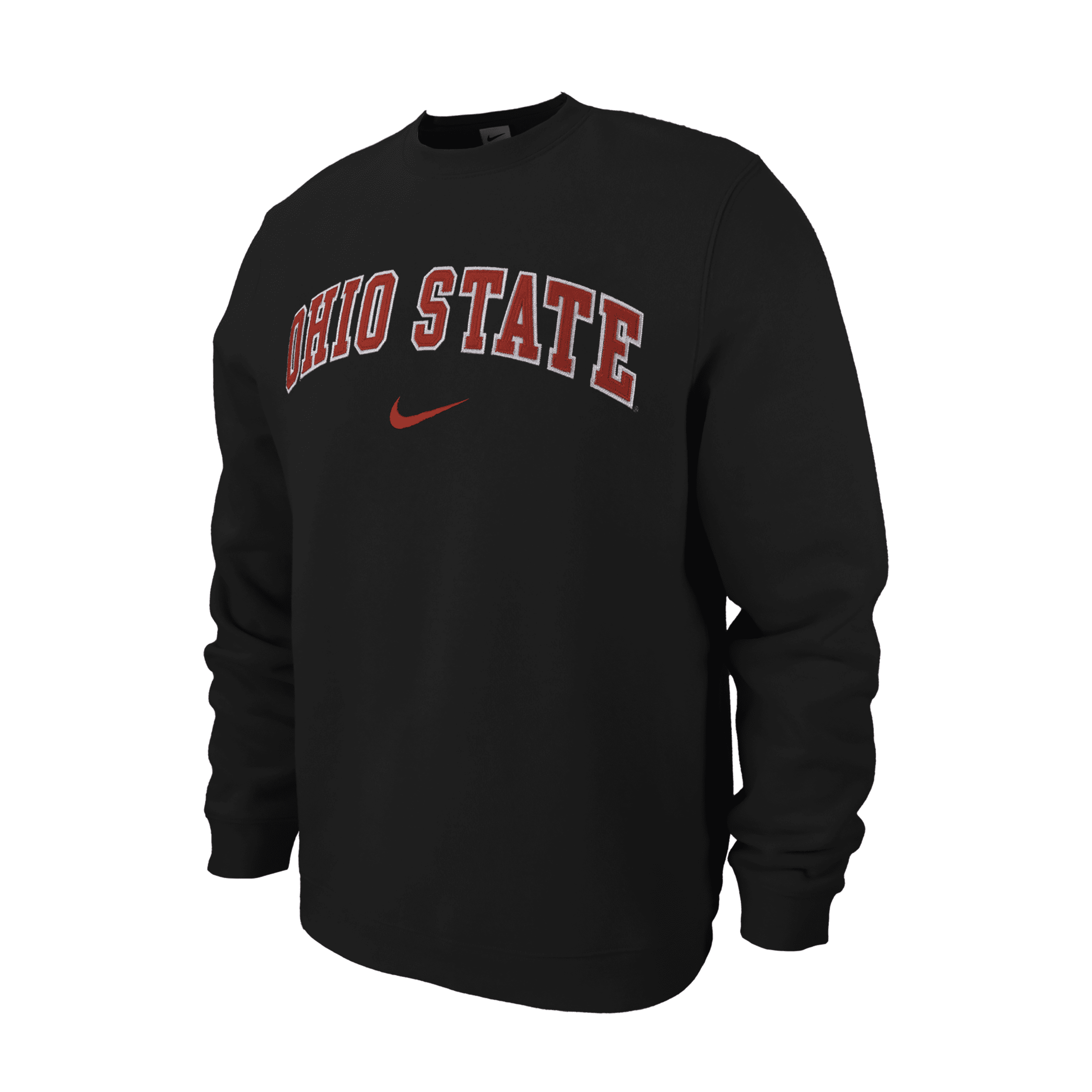 Nike Ohio State Club Fleece  Men's College Crew-neck Sweatshirt In Black