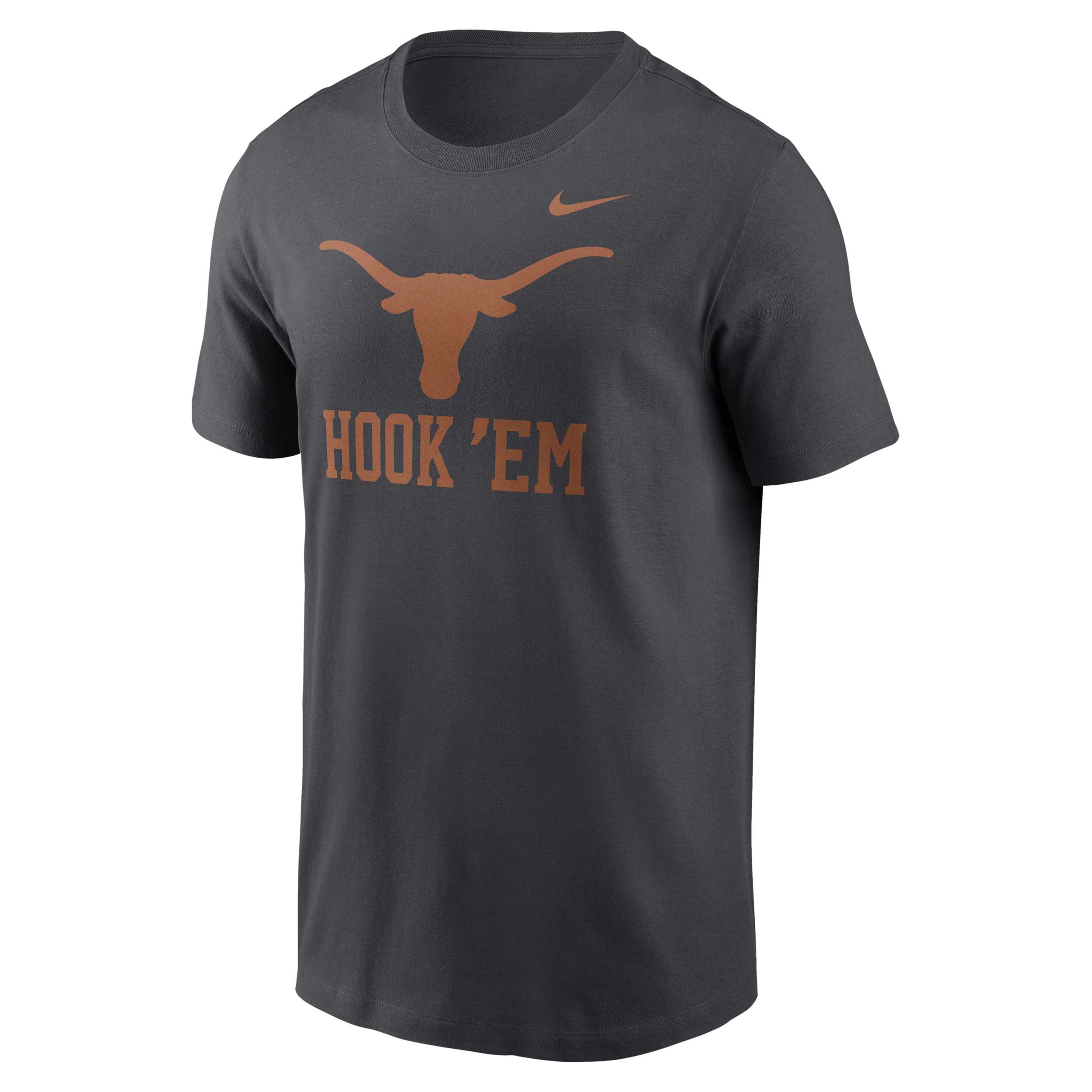 Nike Men's Anthracite Texas Longhorns Primetime Logo Mantra T-Shirt - Anthracite